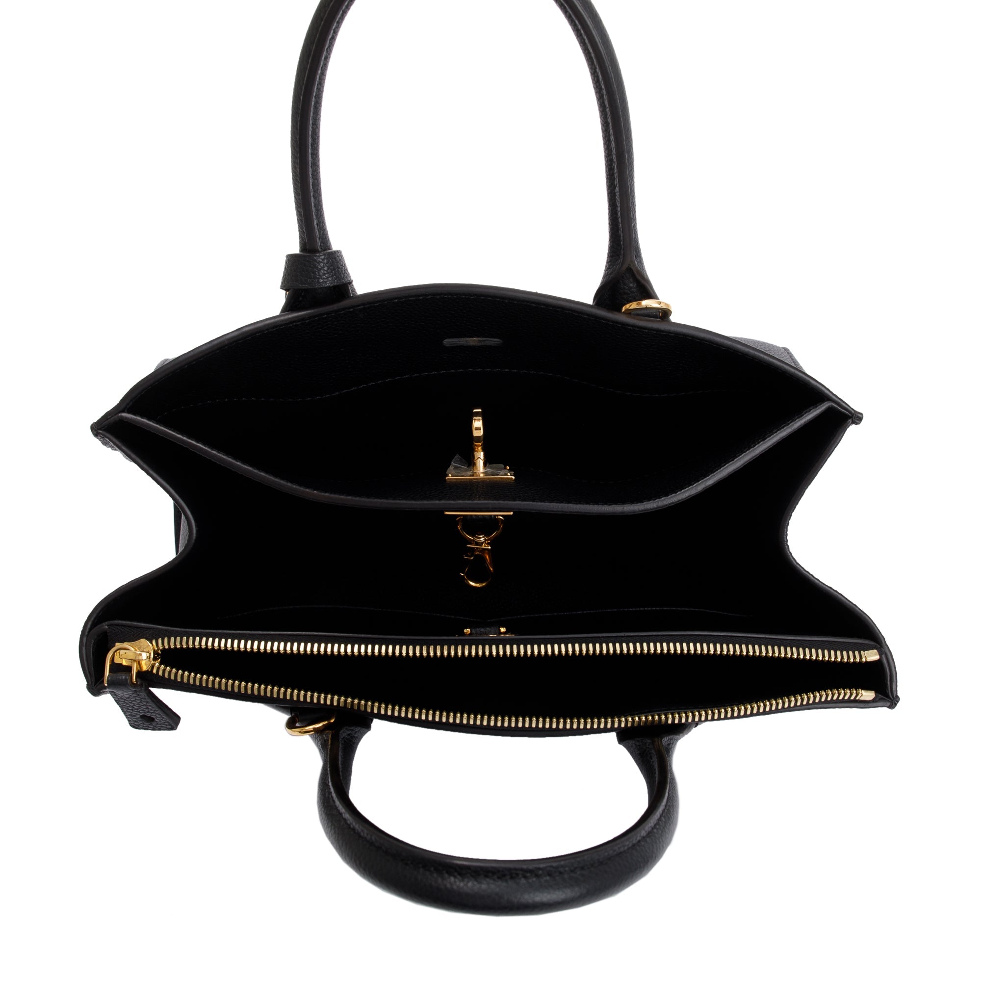 Louis Vuitton Black Calfskin Leather City Steamer MM w/ Strap