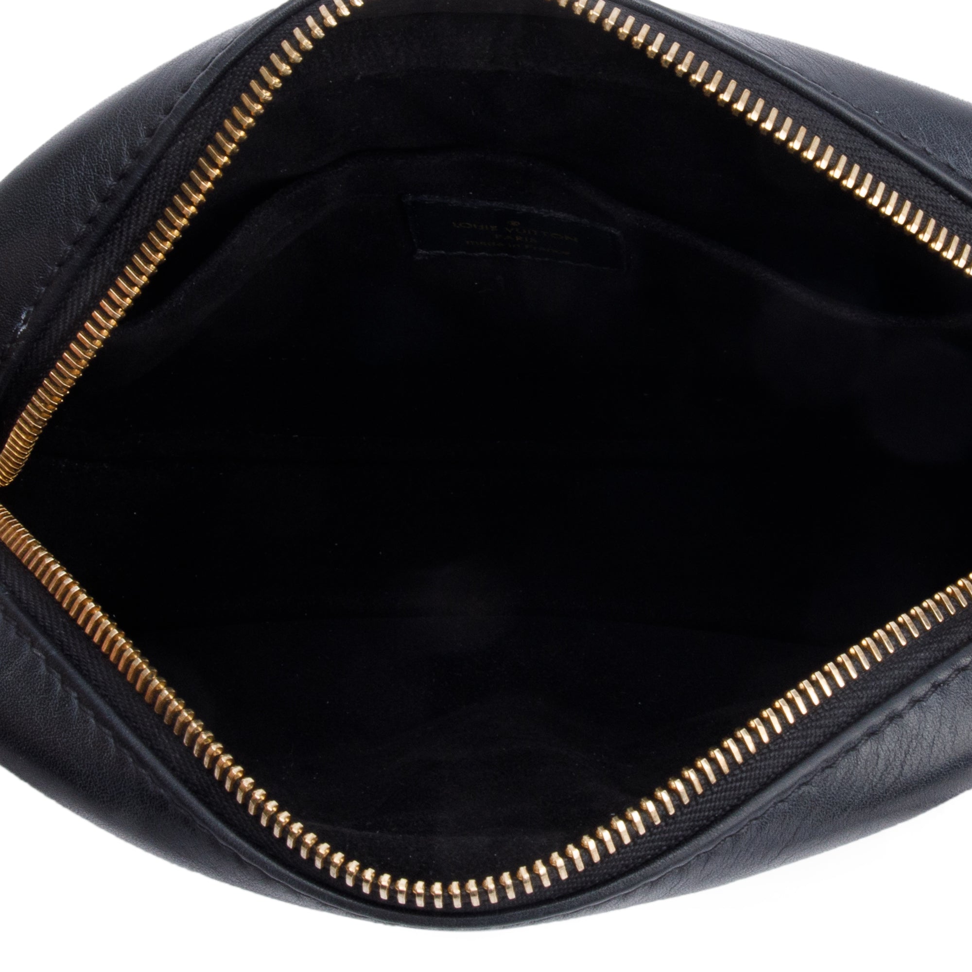 Louis Vuitton Black Calfskin Leather New Wave Camera Bag w/ Box