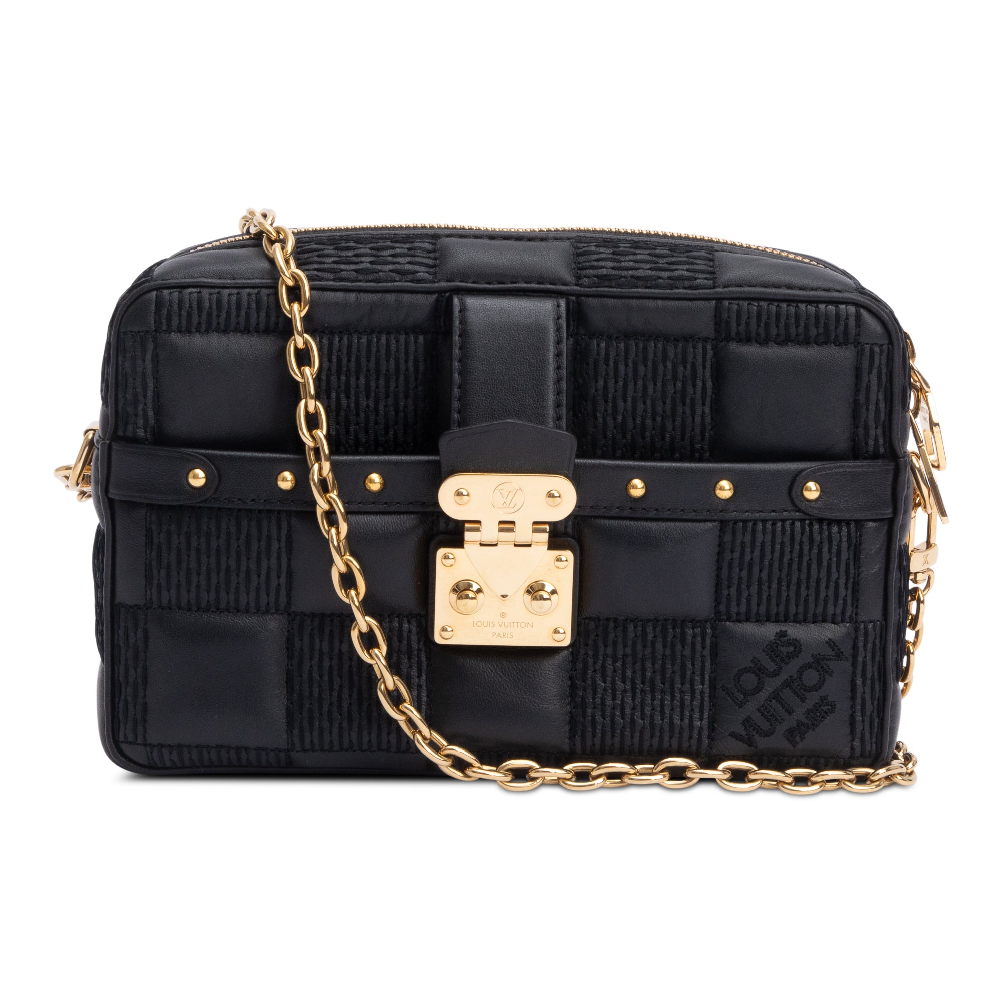 Louis Vuitton Black Damier Quilt Leather Troca PM w/ Straps