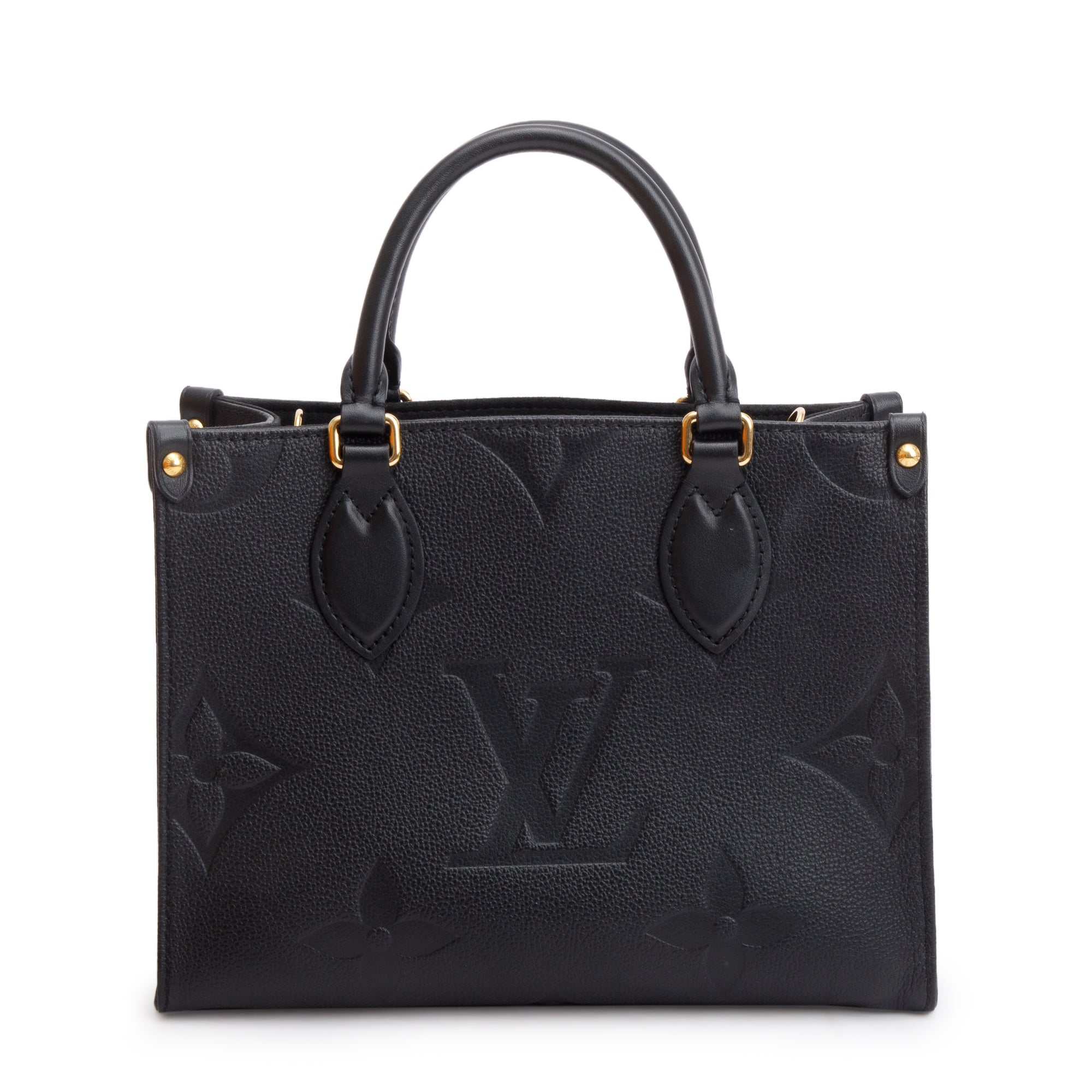 Louis Vuitton Black Empreinte Monogram OnTheGo PM w/ Strap, Box & Receipt