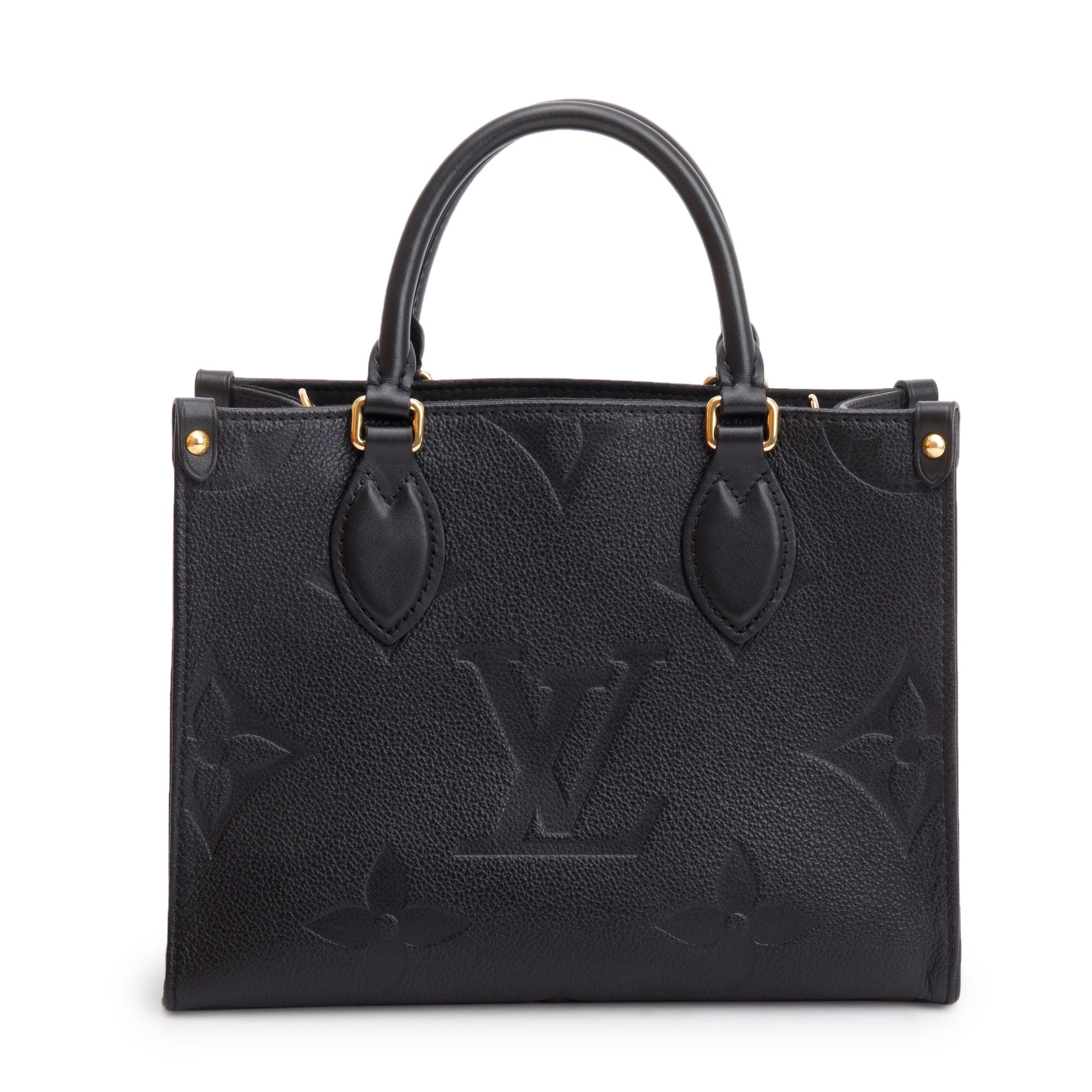 Louis Vuitton Black Empreinte Monogram OnTheGo PM w/ Strap, Box & Receipt