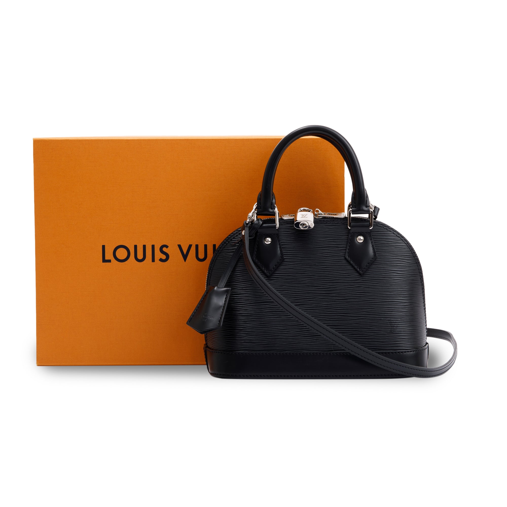 Louis Vuitton Black Epi Alma BB W/ Box