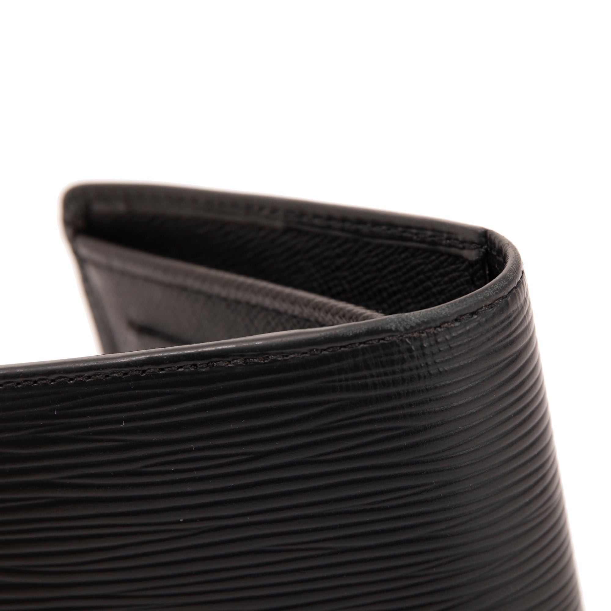 Louis Vuitton Black Epi Brazza Wallet w/ Box