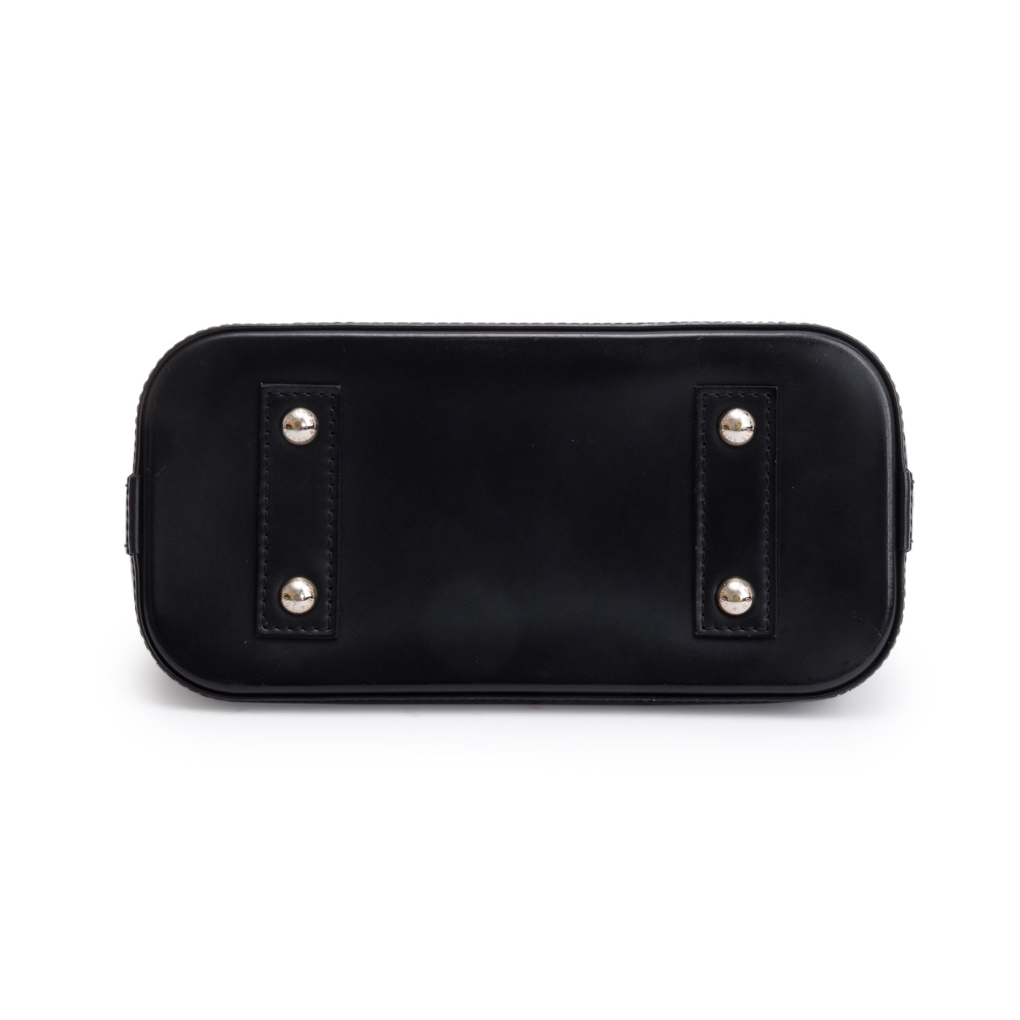 Louis Vuitton Black Epi Leather Alma BB w/ Box & Strap