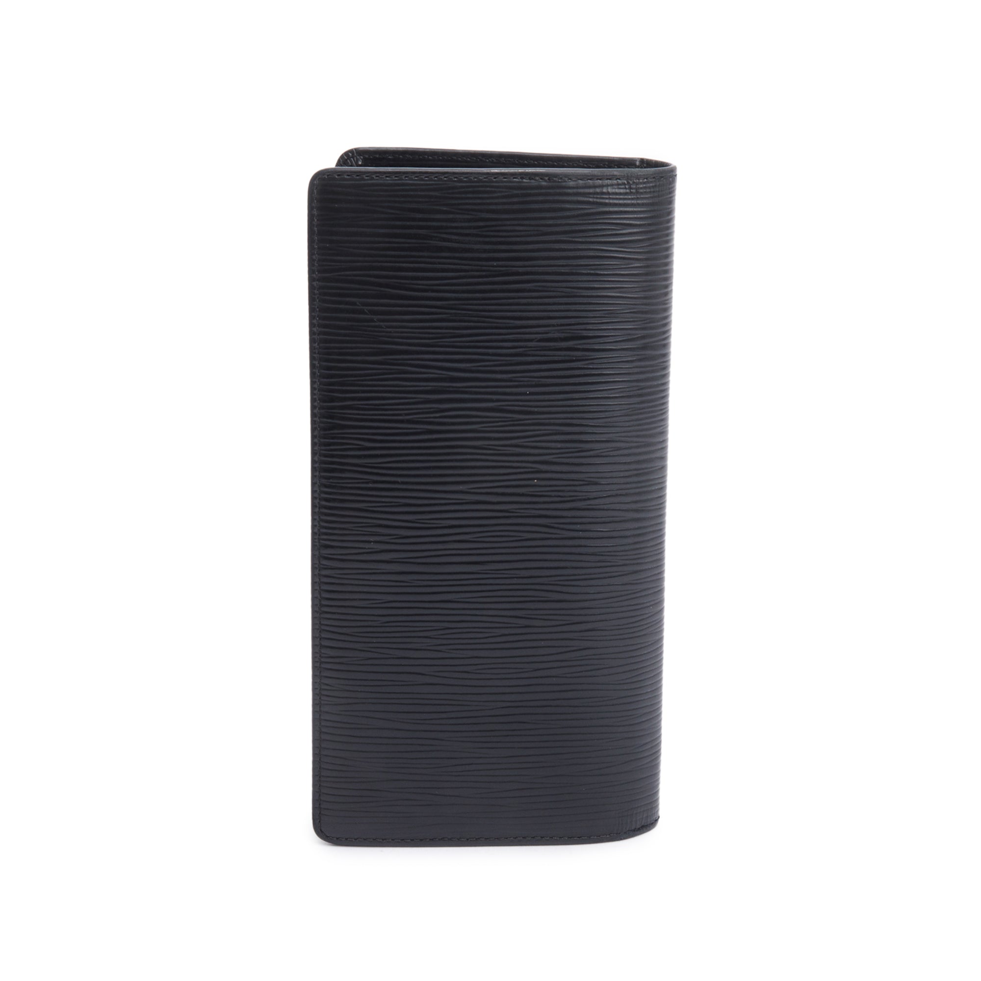 Louis Vuitton Black Epi Leather Brazza Wallet w/ Box