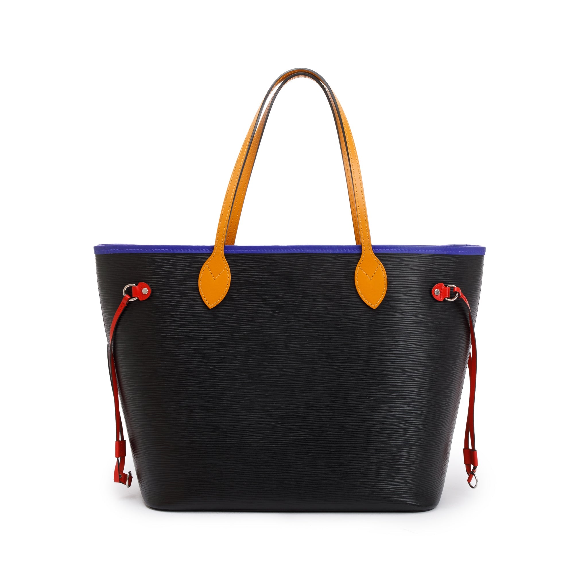 Louis Vuitton Black Epi Leather Neverfull MM w/ Box & Pouch