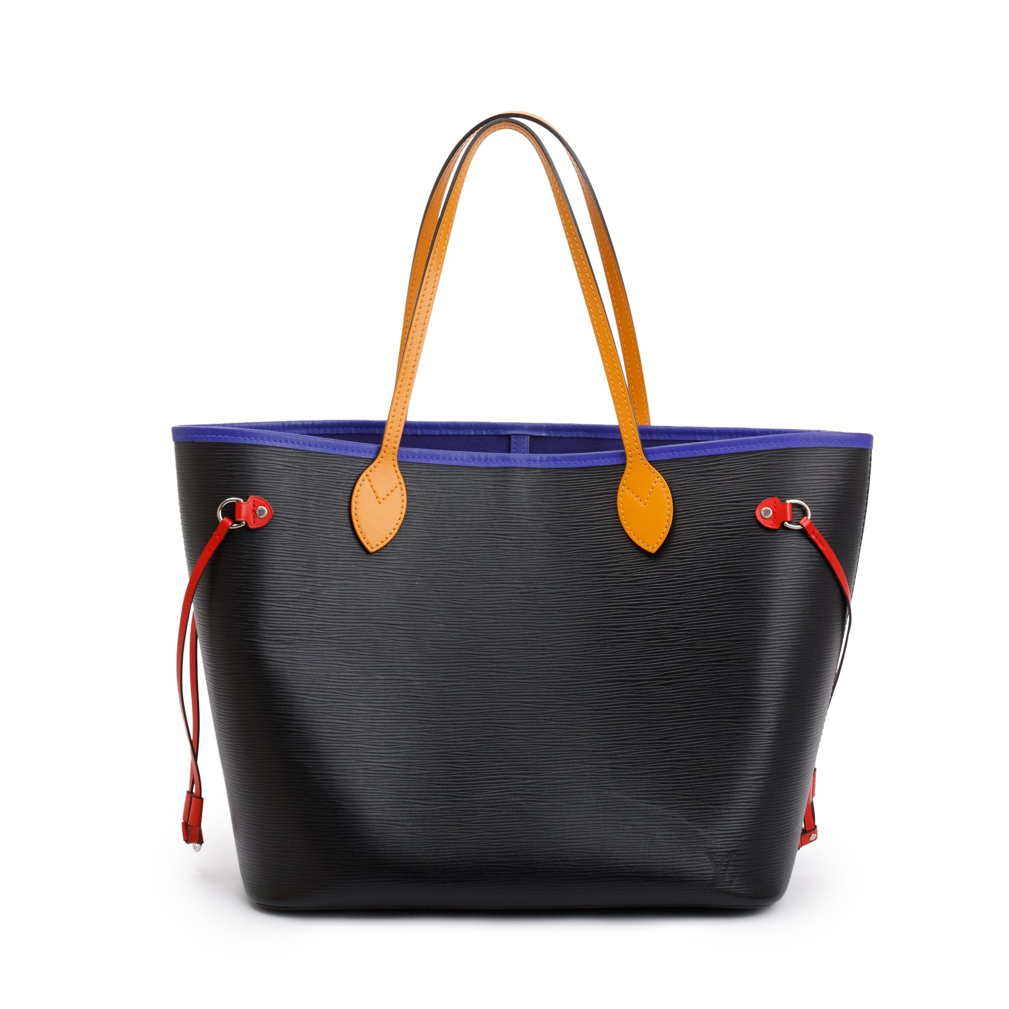 Louis Vuitton Black Epi Leather Neverfull MM w/ Box & Pouch