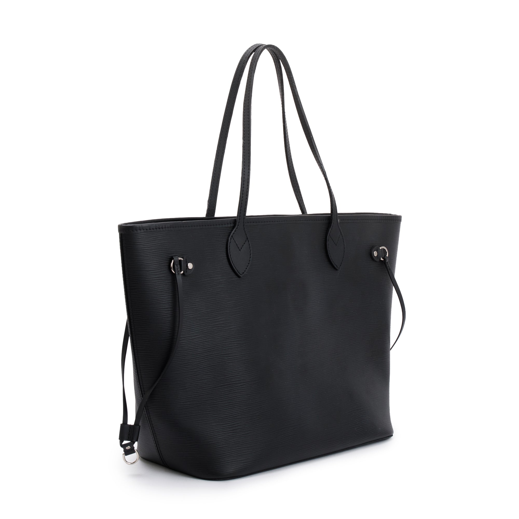 Louis Vuitton Black Epi Leather Neverfull MM w/ Pouch