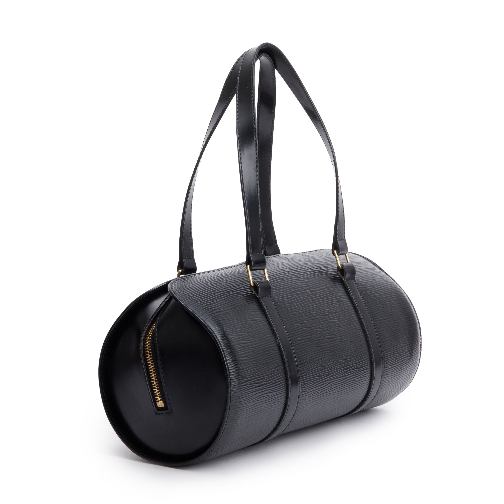 Louis Vuitton Black Epi Leather Papillon 30 w/ Pochette