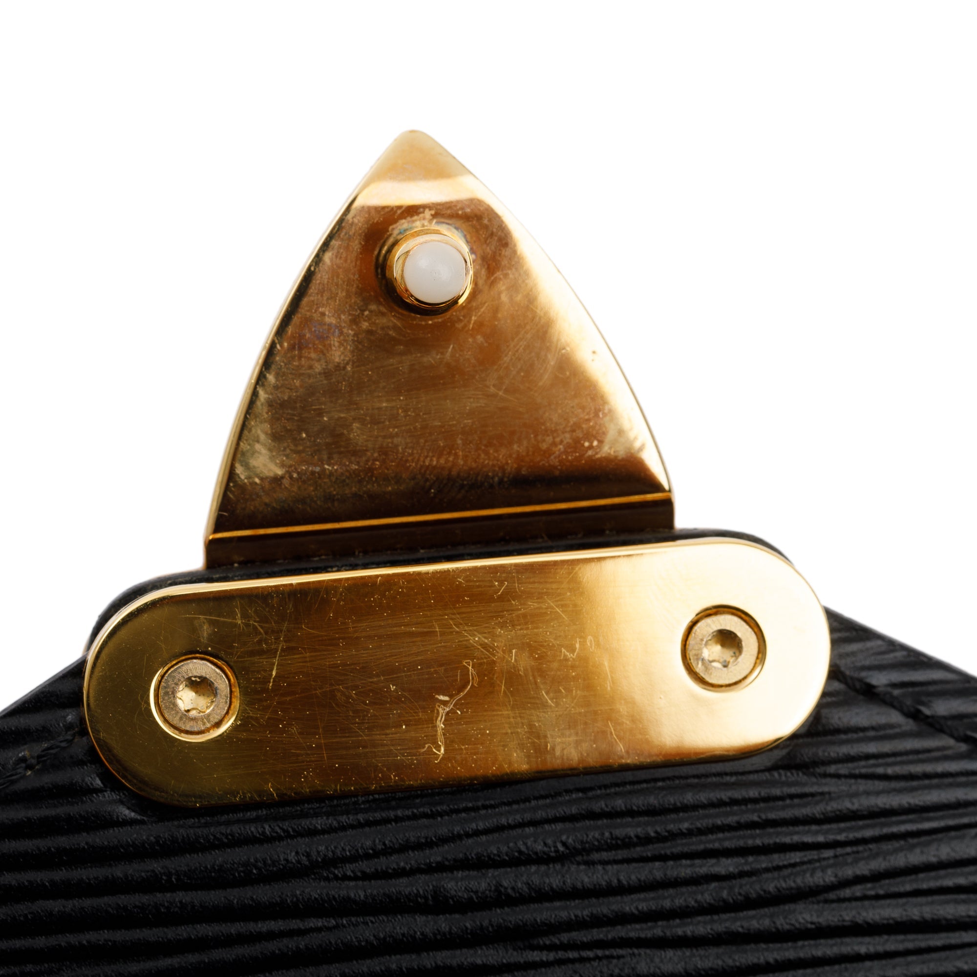 Louis Vuitton Black Epi Leather Pochette Sellier Dragonne Wristlet Clutch