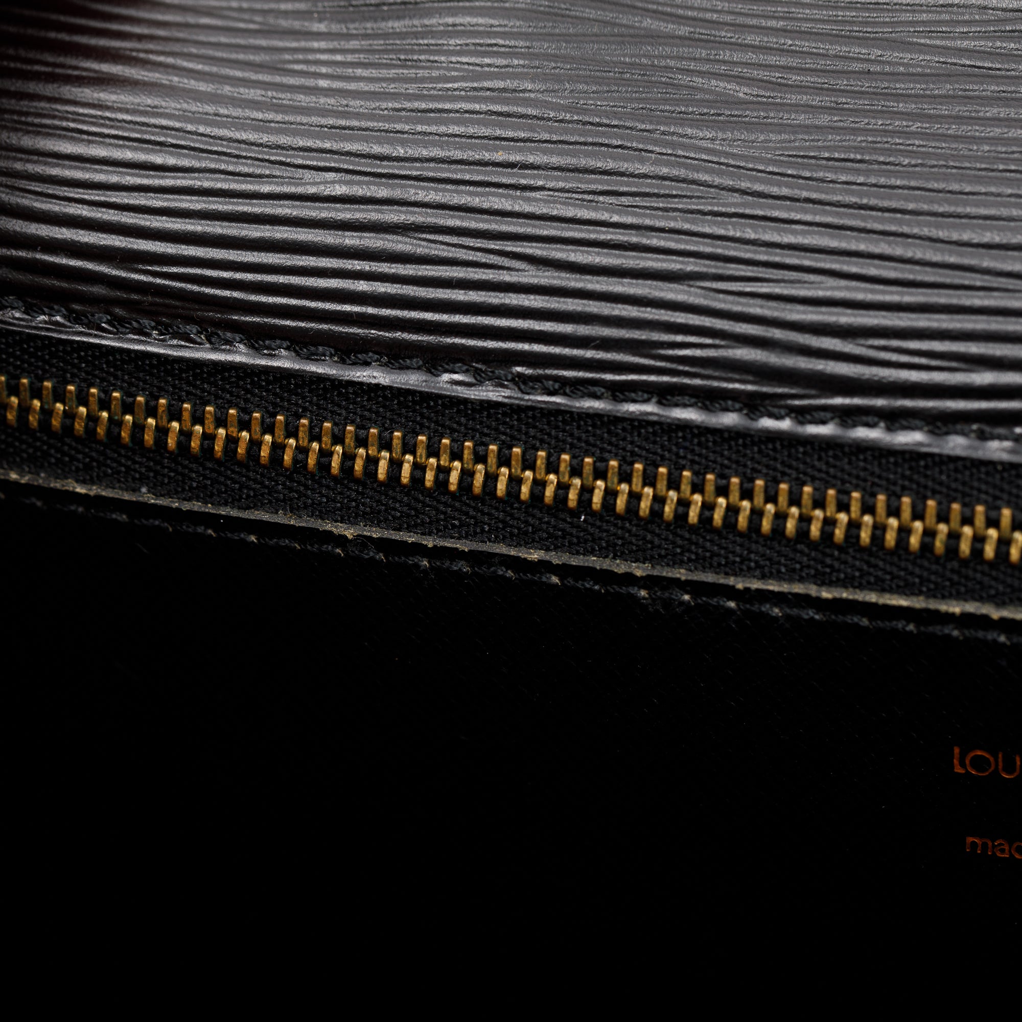 Louis Vuitton Black Epi Leather Pochette Sellier Dragonne Wristlet Clutch