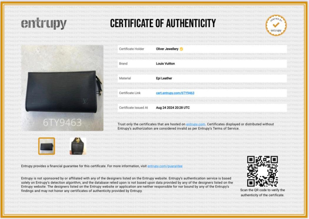 Louis Vuitton Black Epi Leather Small Pochette Accessoires