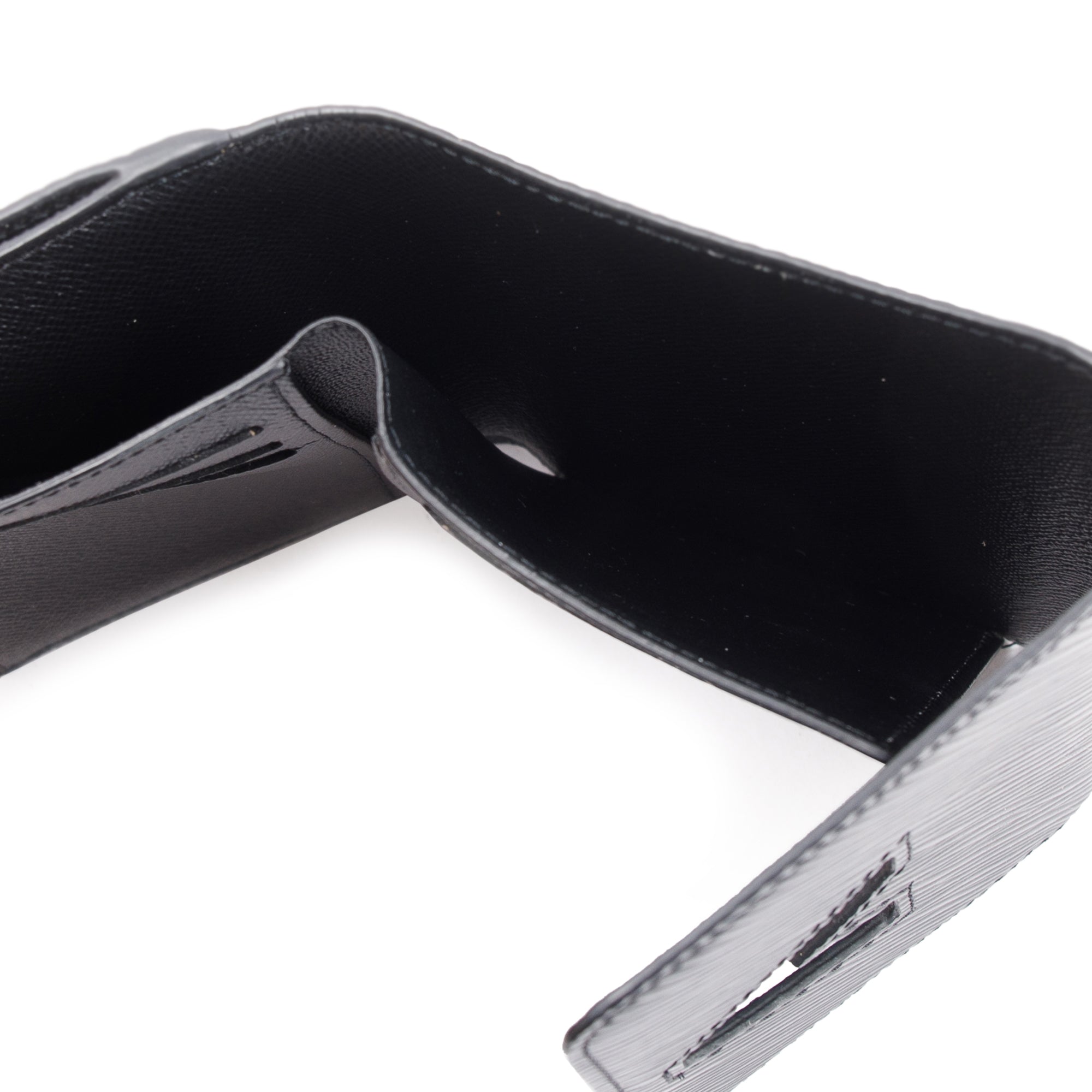 Louis Vuitton Black Epi Leather Twist Compact Wallet