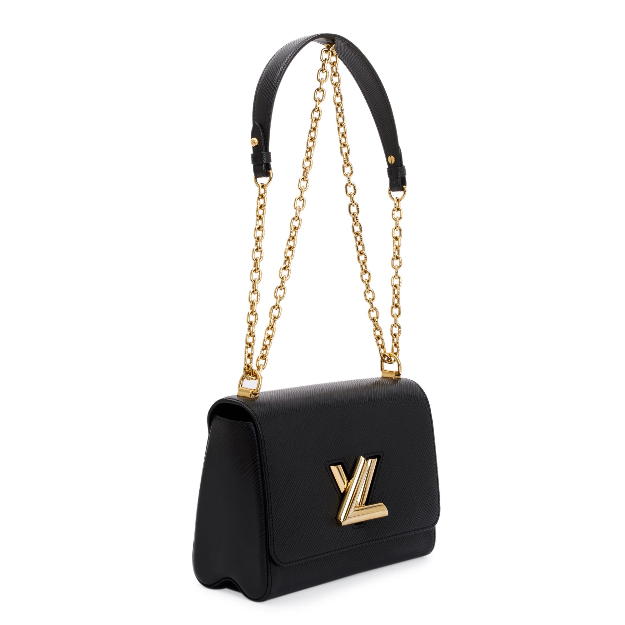 Louis Vuitton Black Epi Leather Twist MM Bag