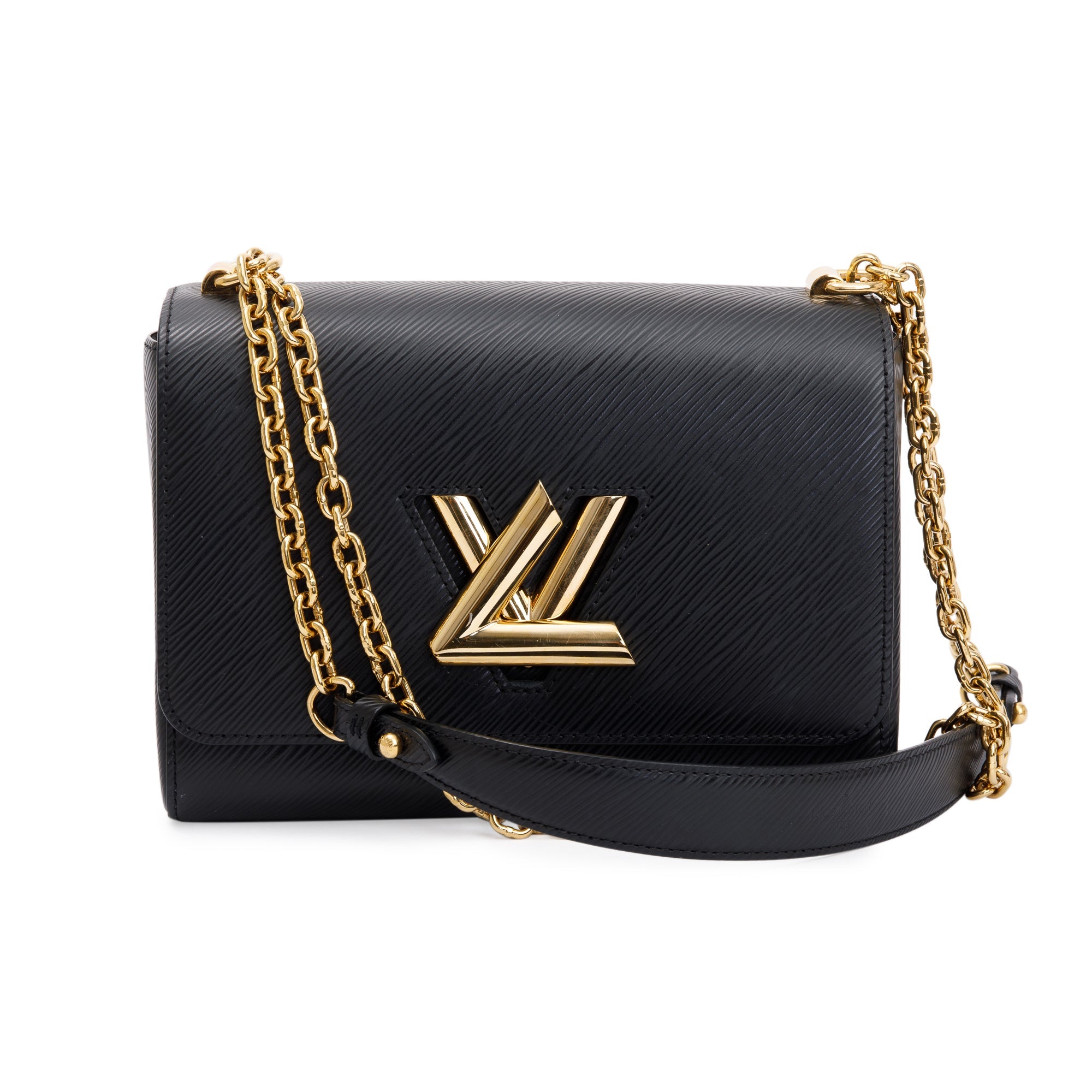 Louis Vuitton Black Epi Leather Twist MM Bag