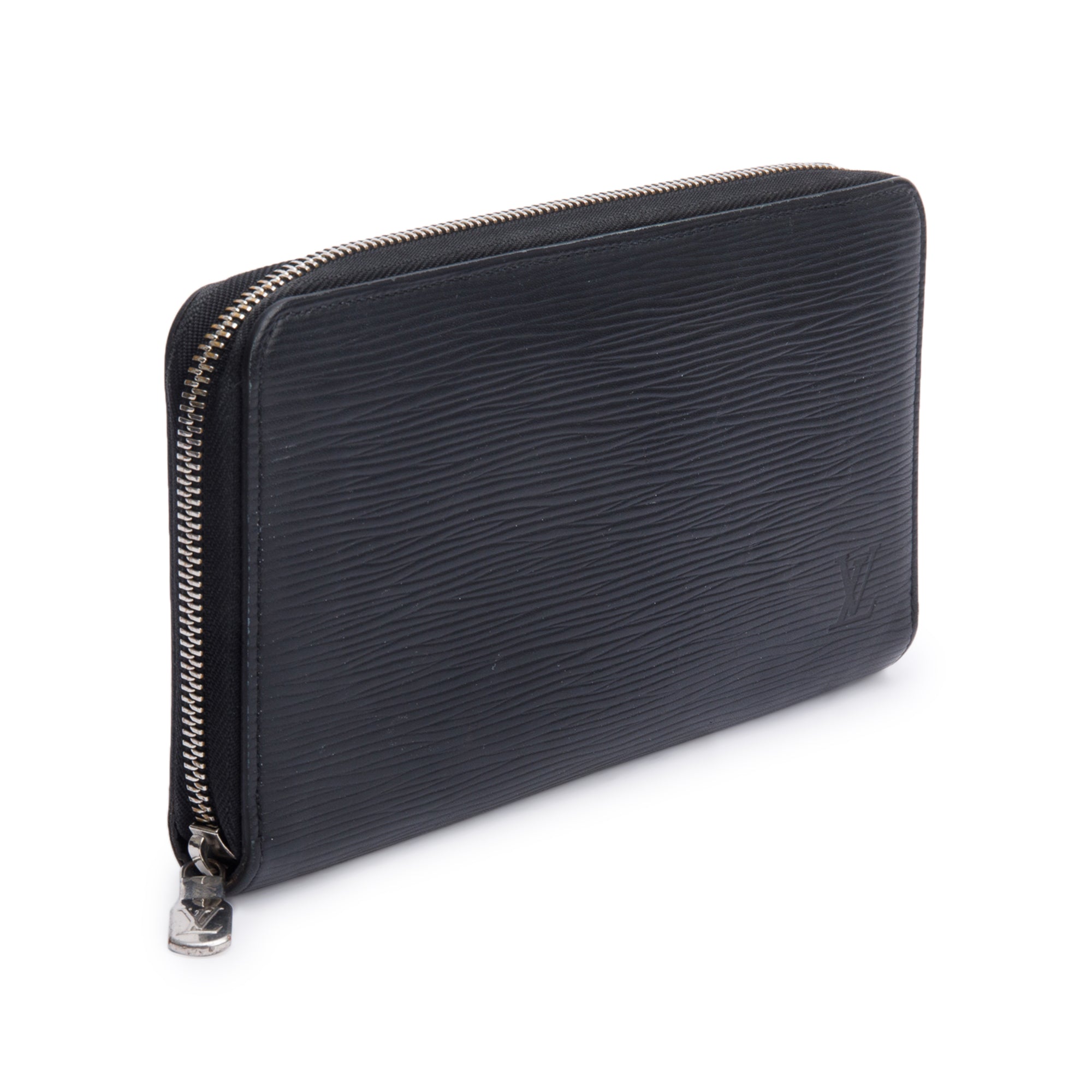 Louis Vuitton Black Epi Leather Zippy Organizer Wallet