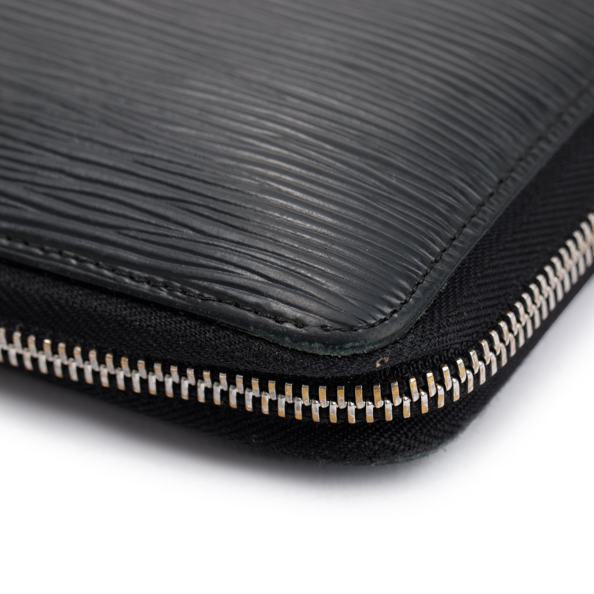 Louis Vuitton Black Epi Leather Zippy Organizer Wallet