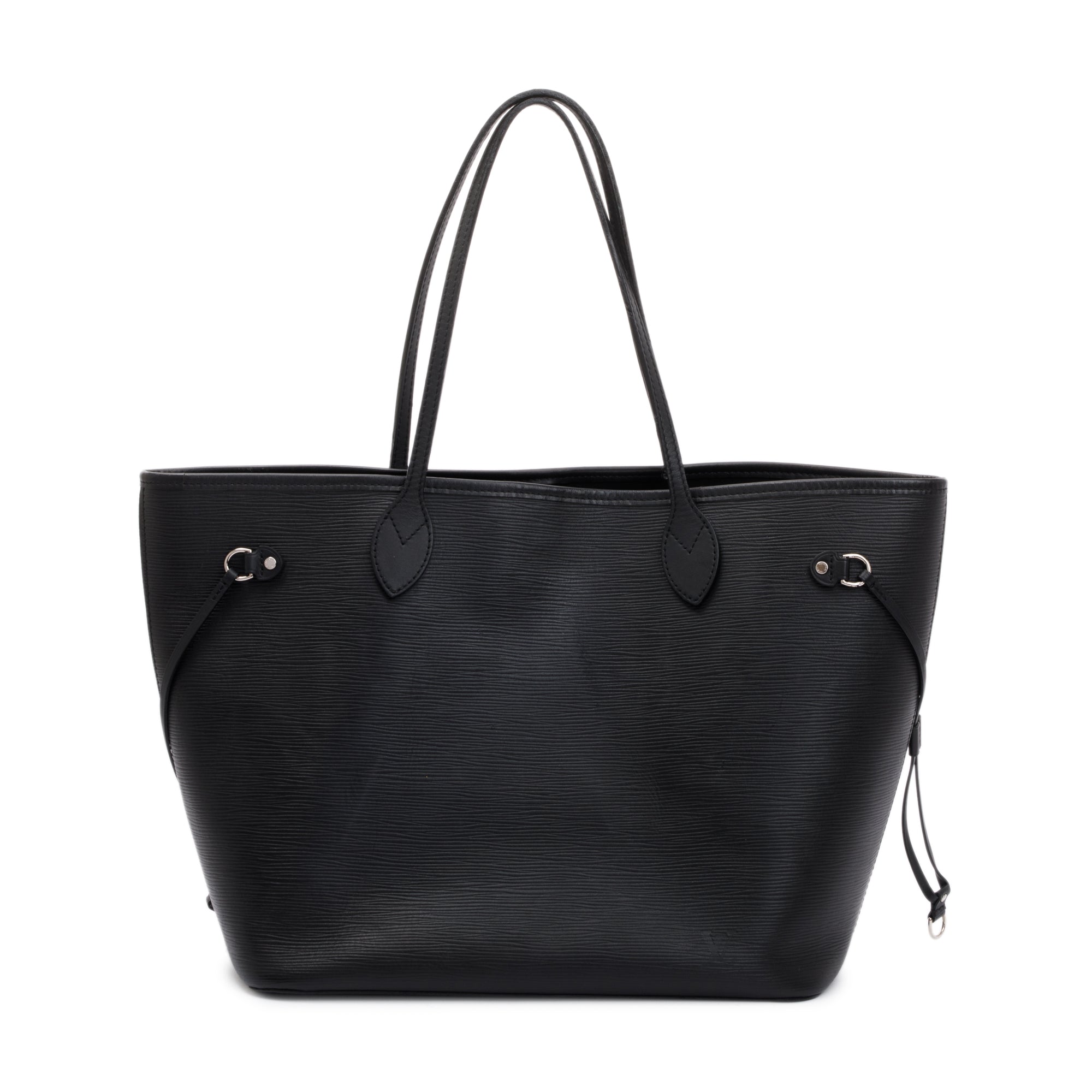 Louis Vuitton Black Epi Neverfull MM w/ Pouch