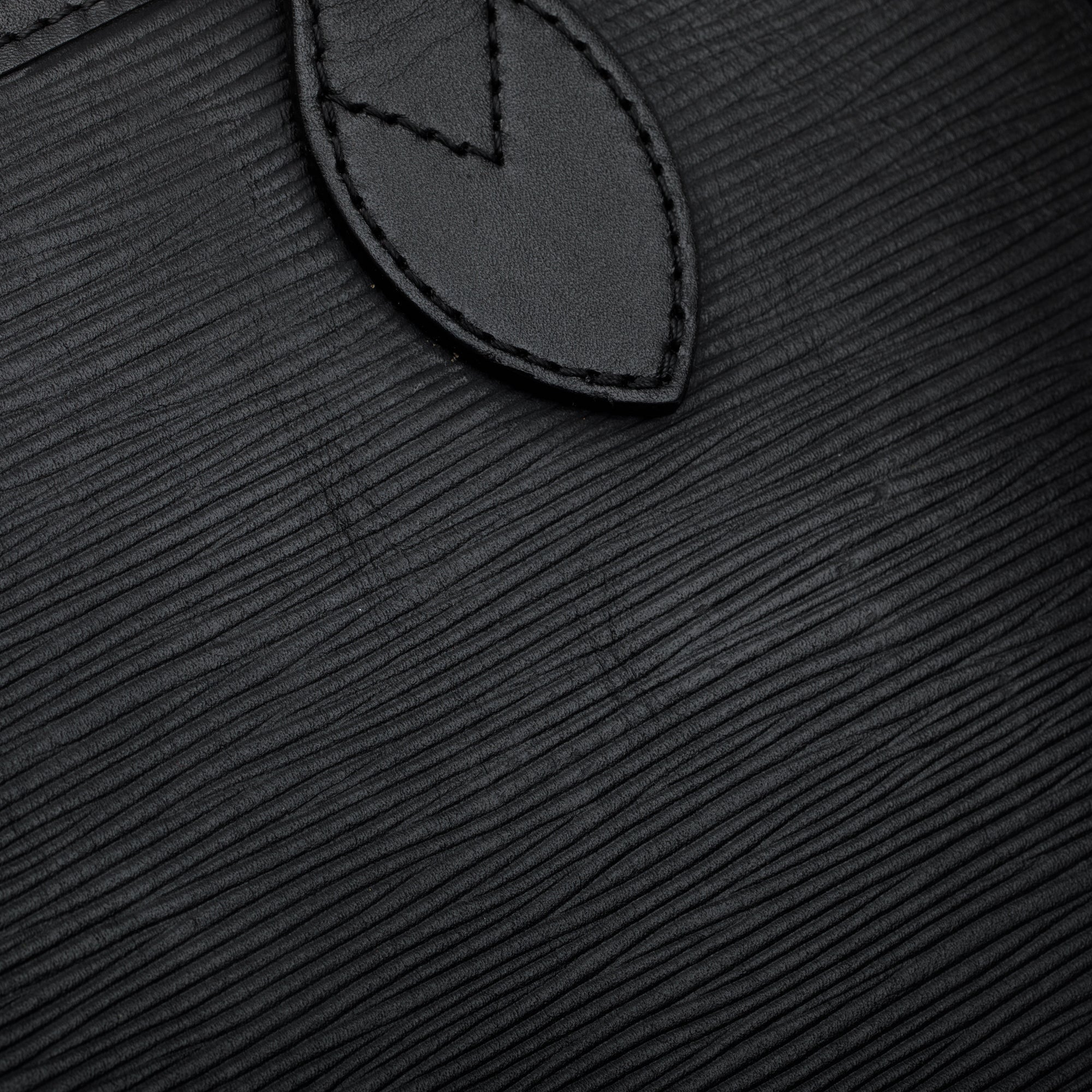 Louis Vuitton Black Epi Neverfull MM w/ Pouch