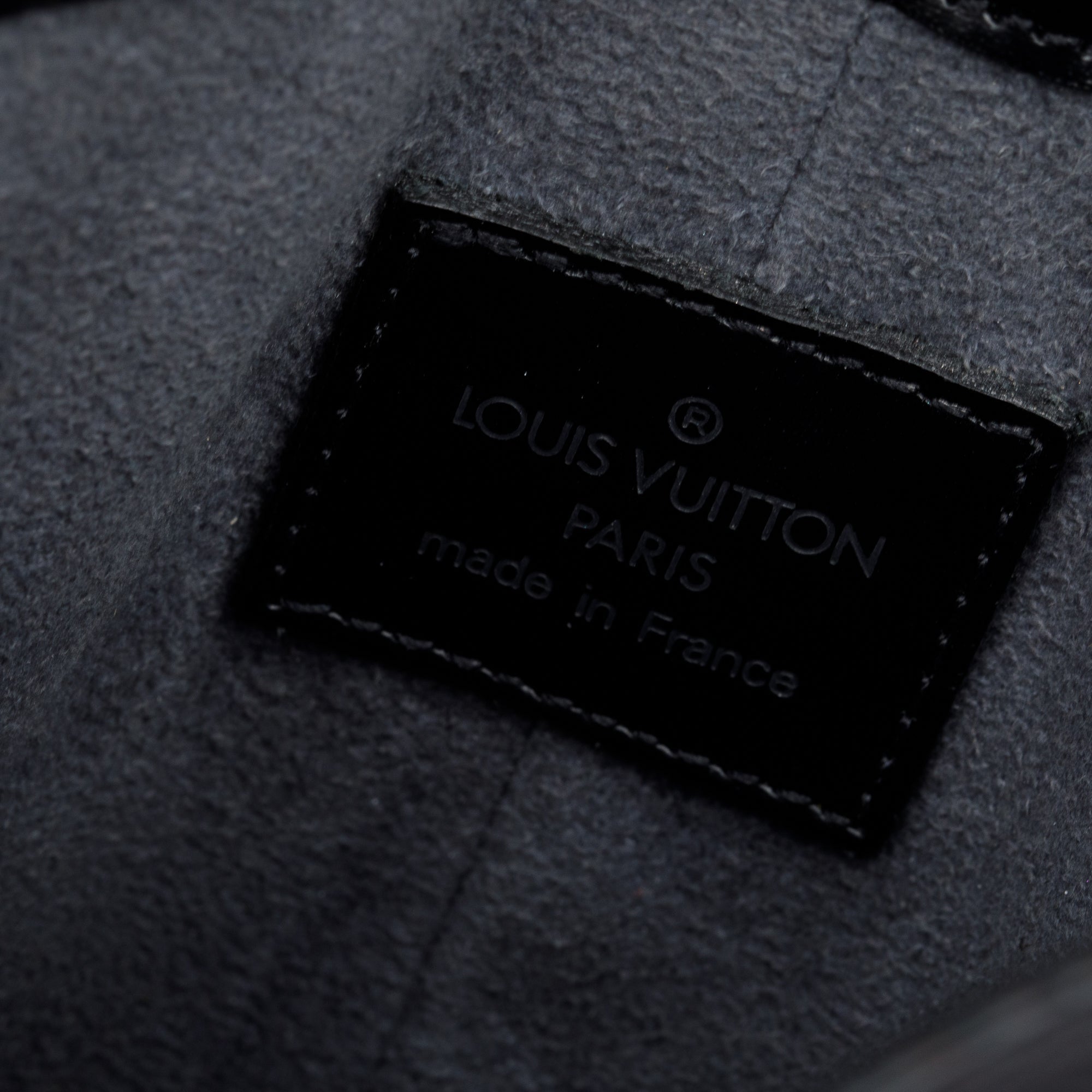 Louis Vuitton Black Epi Pochette Demi-Lune Pochette