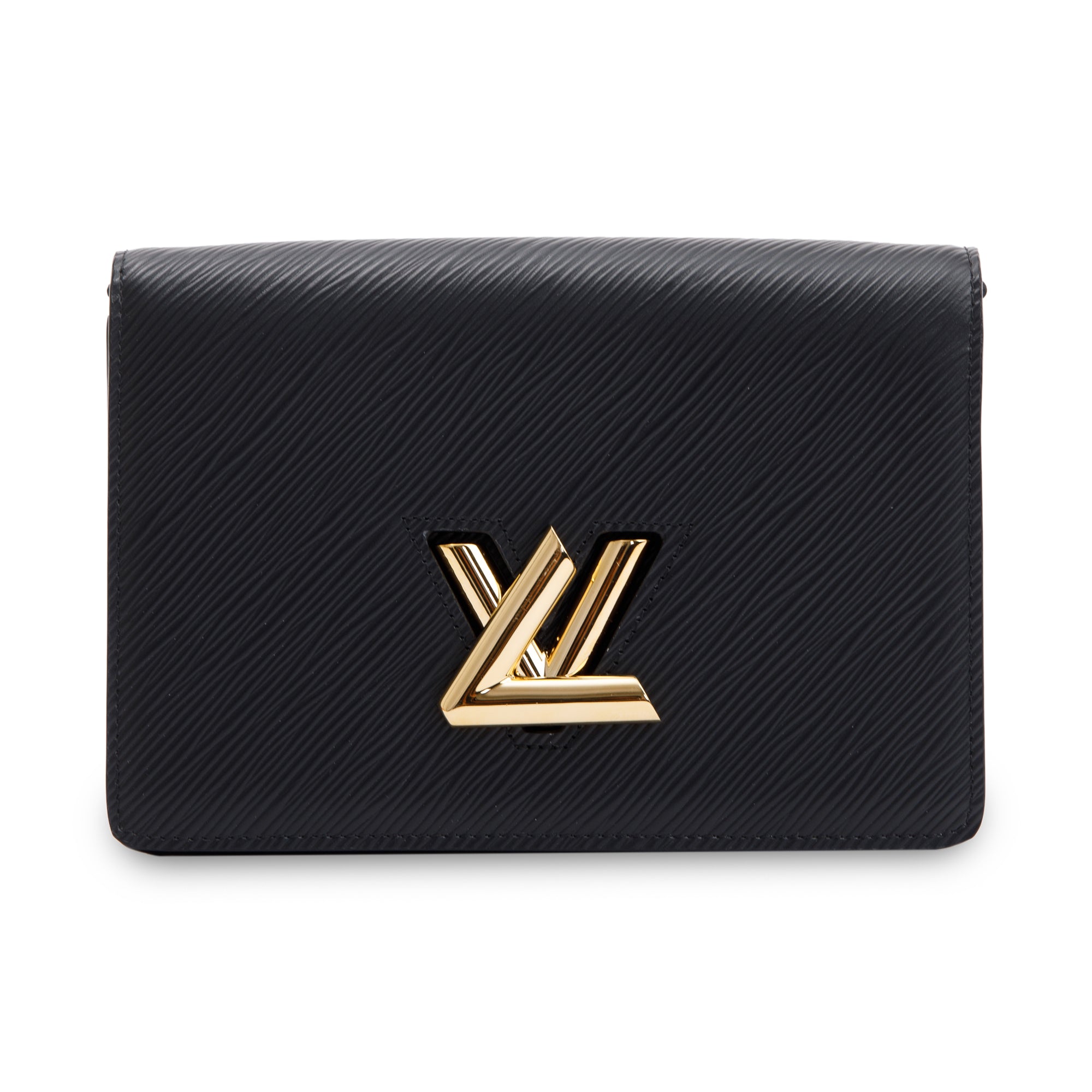 Louis Vuitton Black Epi Twist Belt Chain Wallet w/ Box & Receipt
