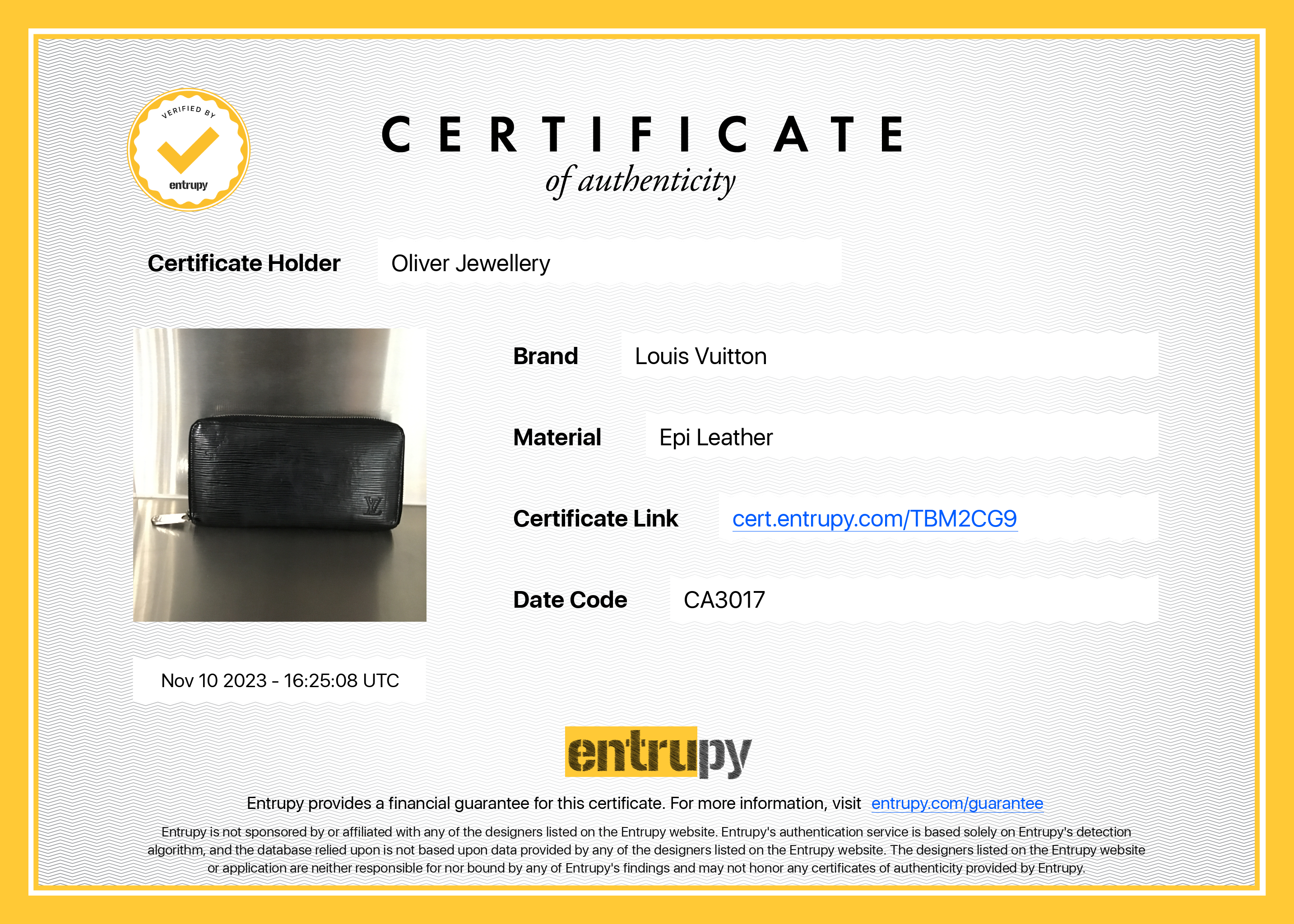 Louis Vuitton Black Epi Zippy Wallet