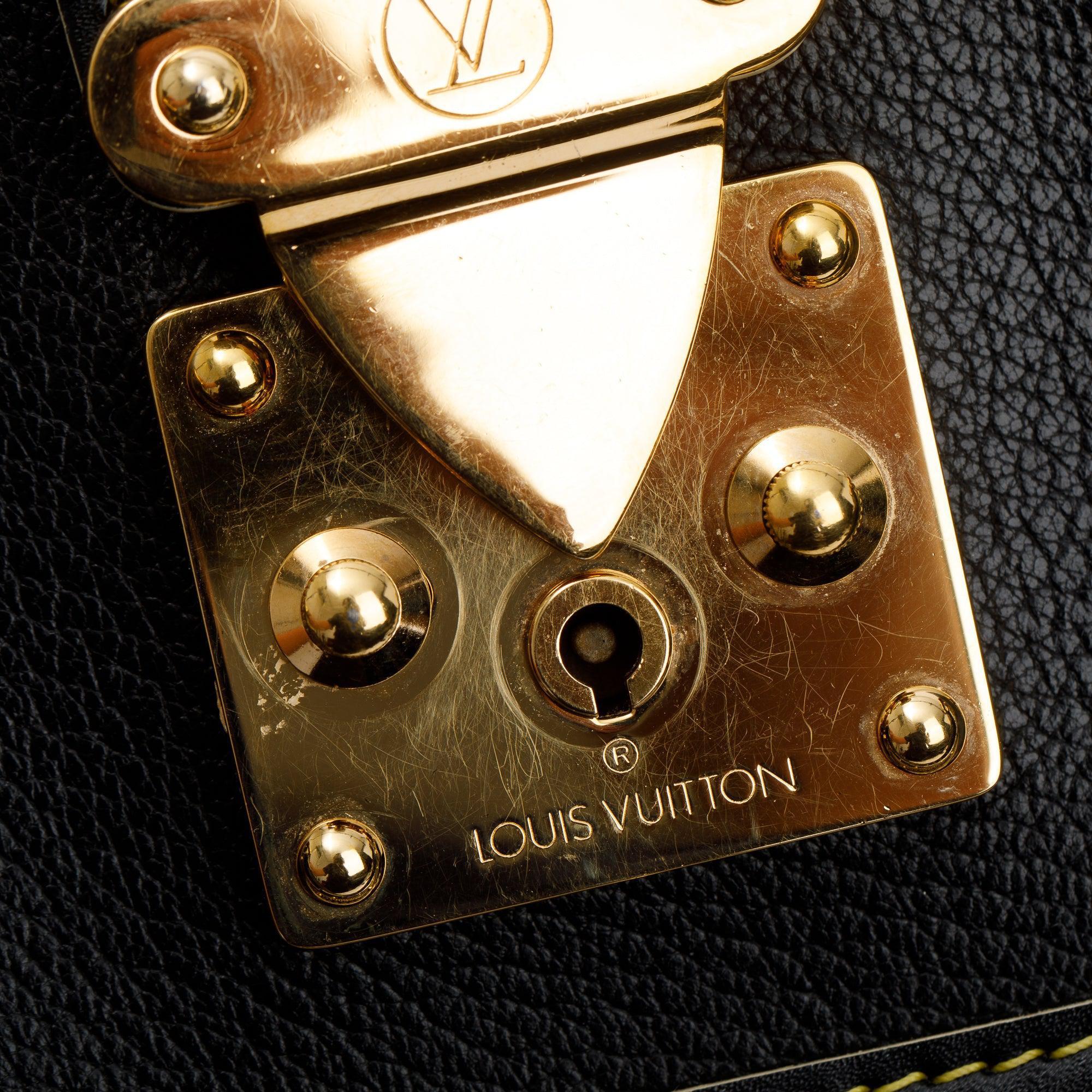 Louis Vuitton Black Goatskin Leather Suhali Le Fabuleux Bag