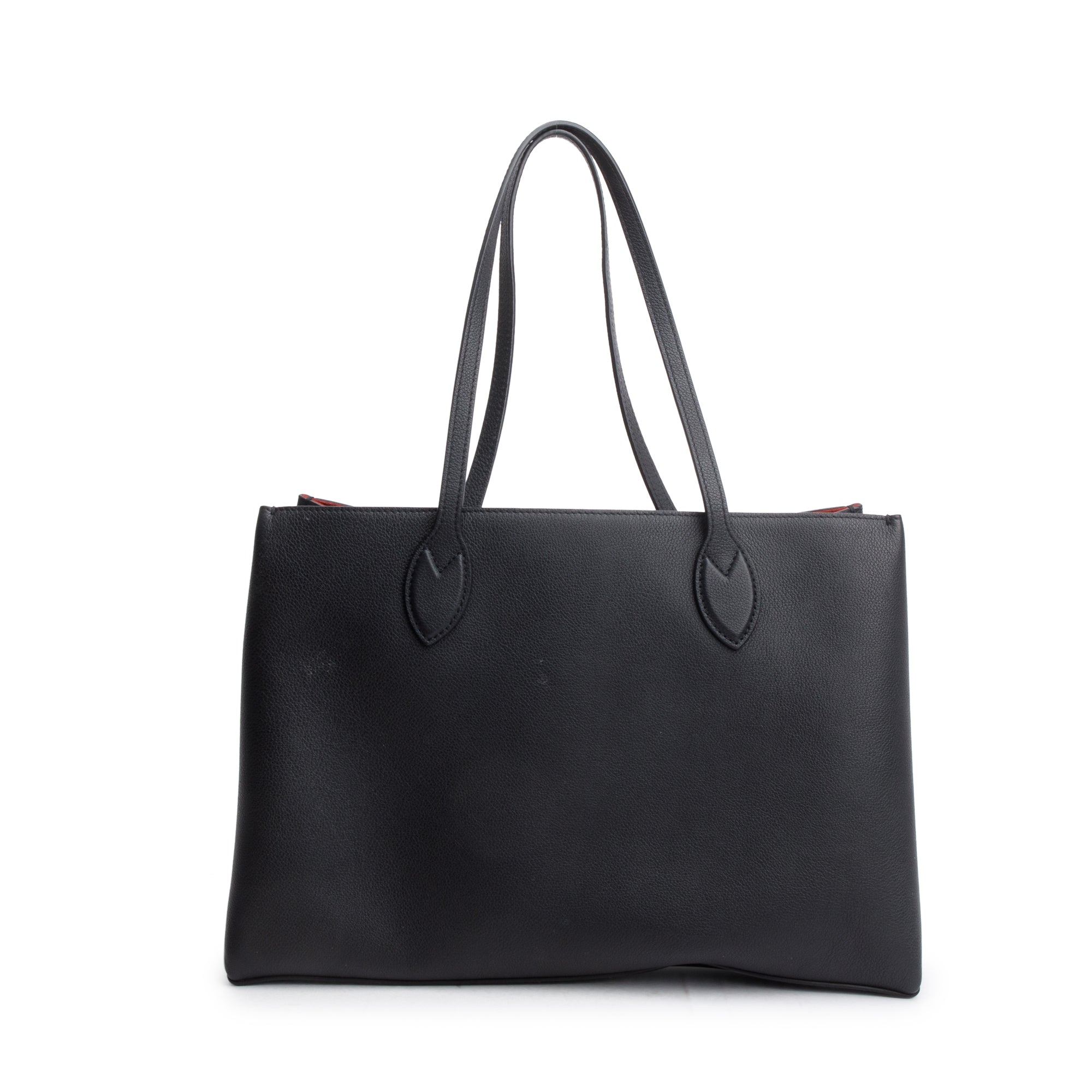 Louis Vuitton Black Leather LockMe Shopper Tote w/ Box