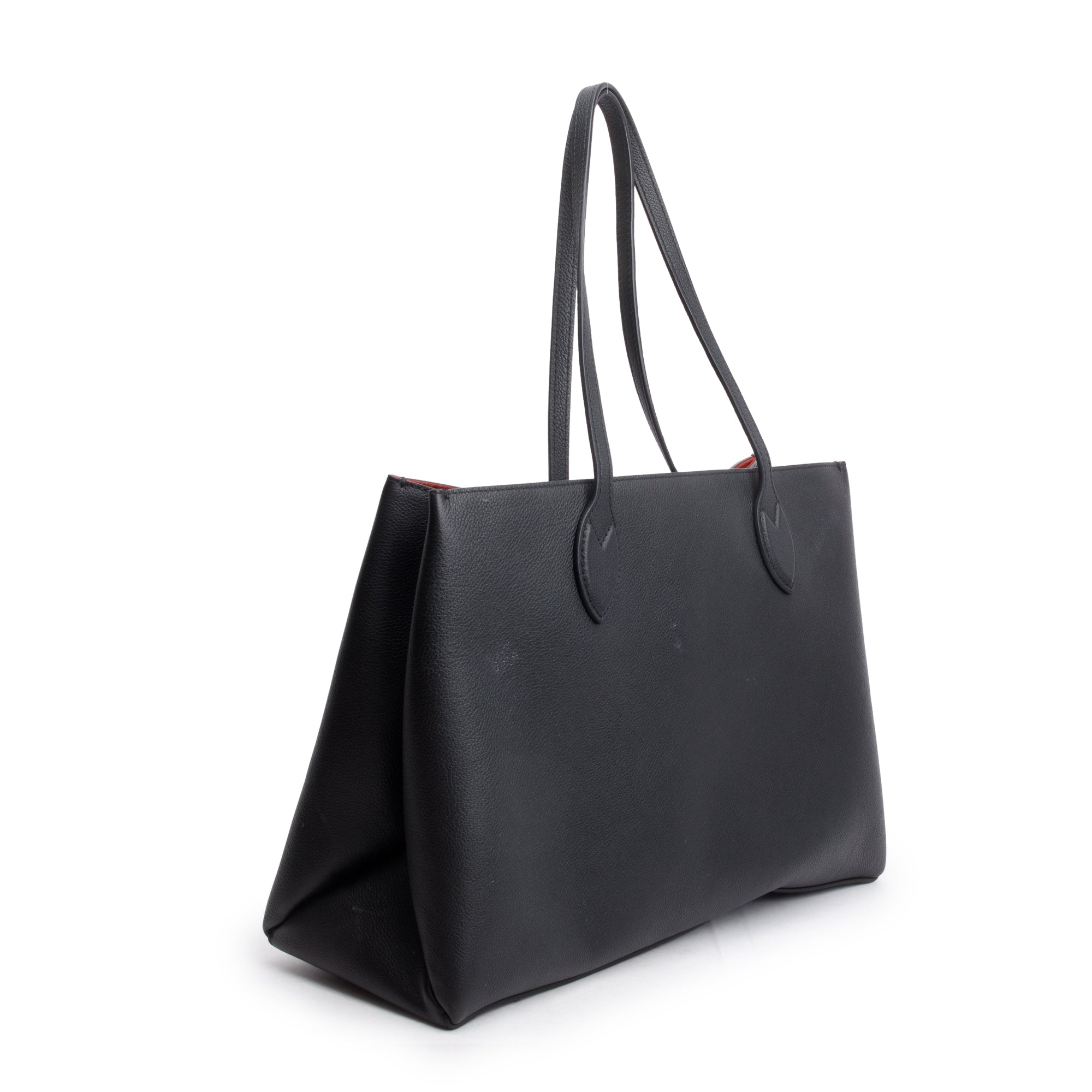 Louis Vuitton Black Leather LockMe Shopper Tote w/ Box