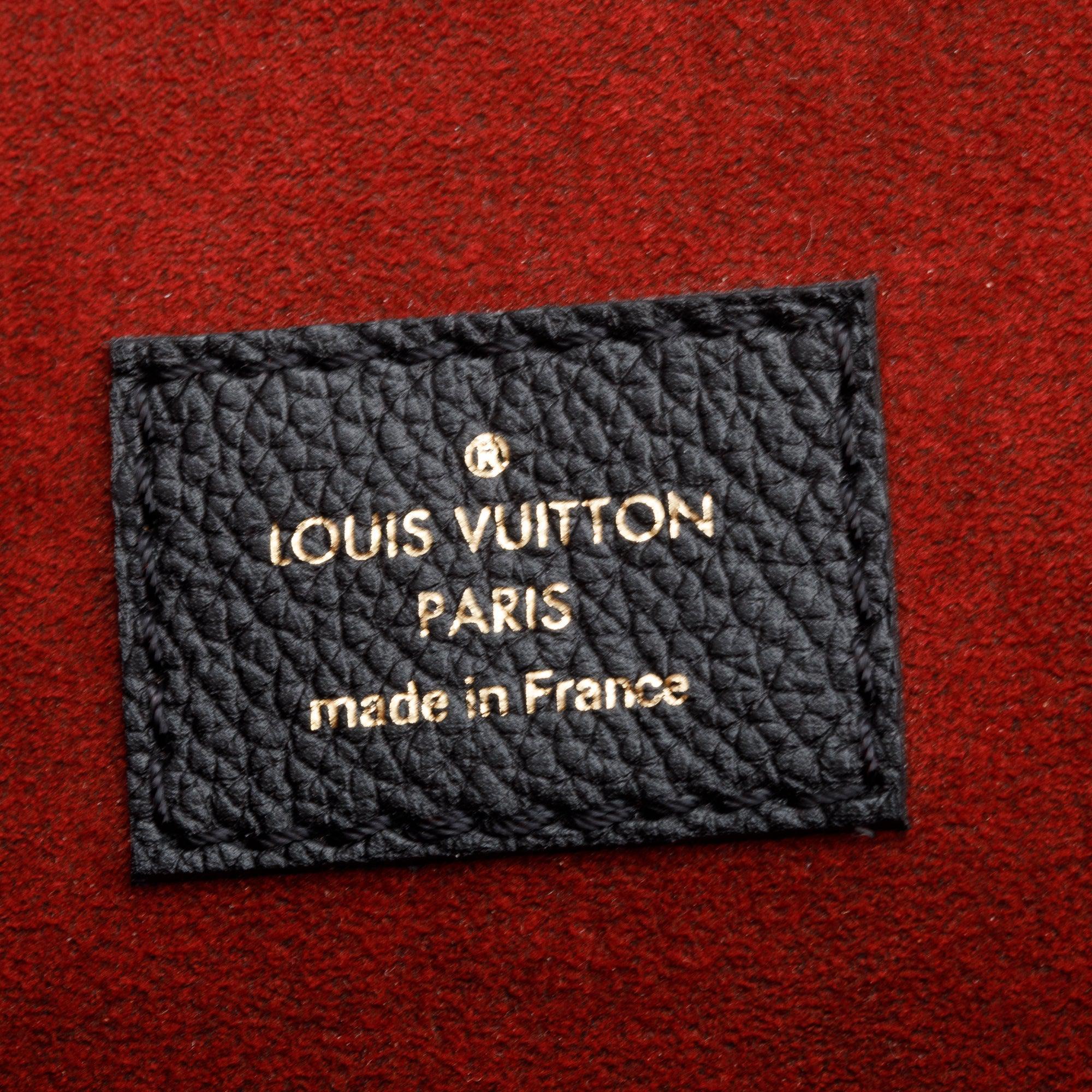 Louis Vuitton Black Leather LockMe Shopper Tote w/ Box