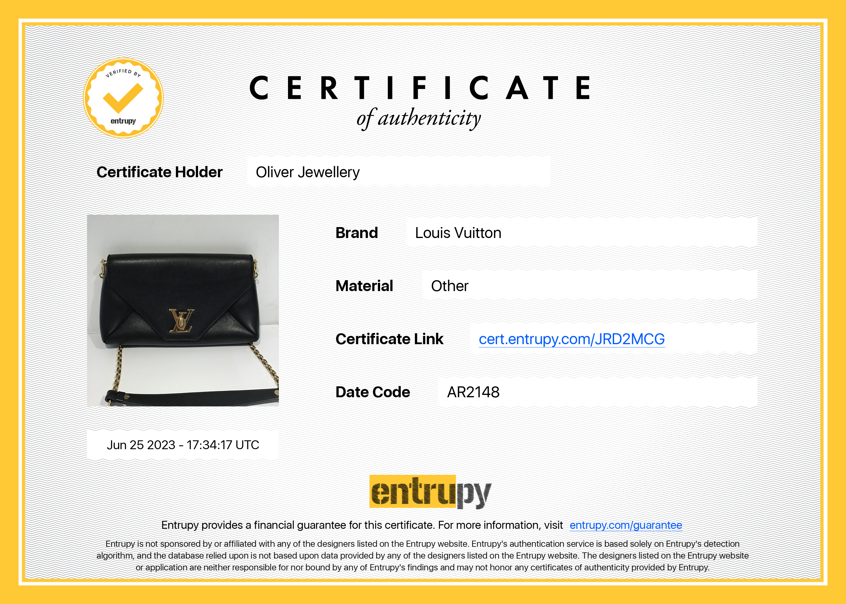 Louis Vuitton Black Leather Love Note Bag