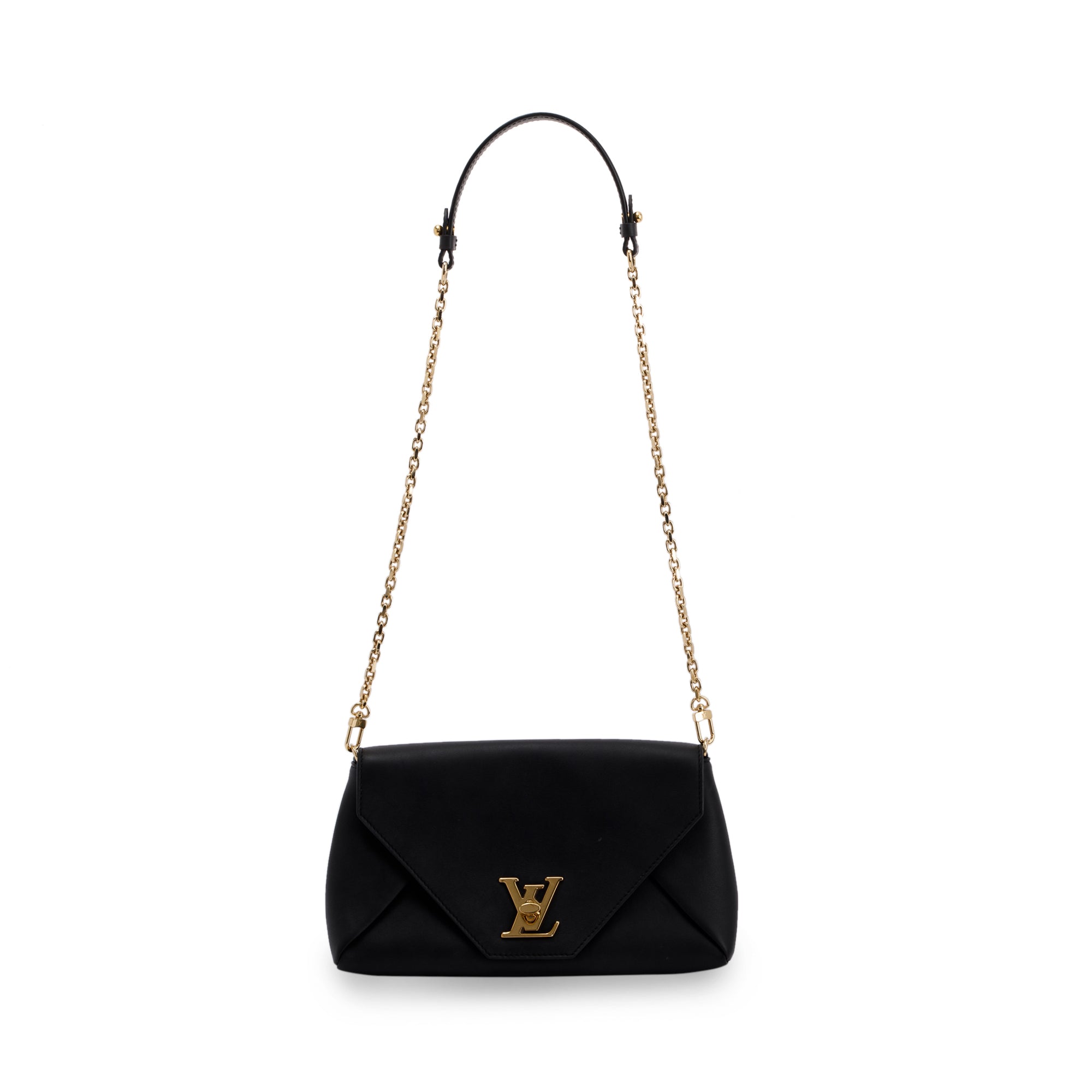 Louis Vuitton Black Leather Love Note Bag