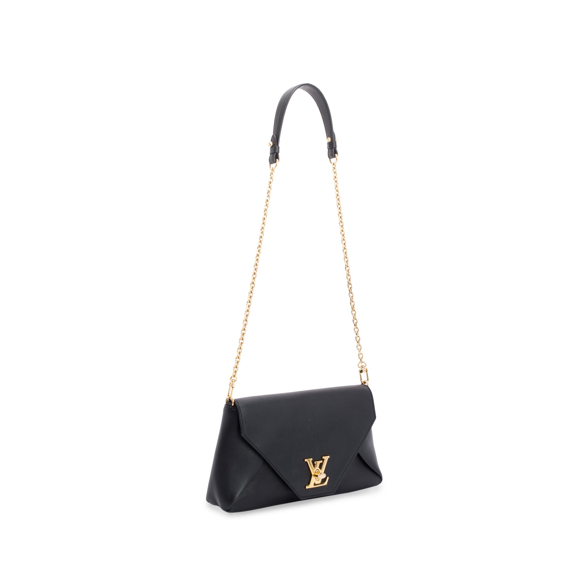 Louis Vuitton Black Leather Love Note Bag