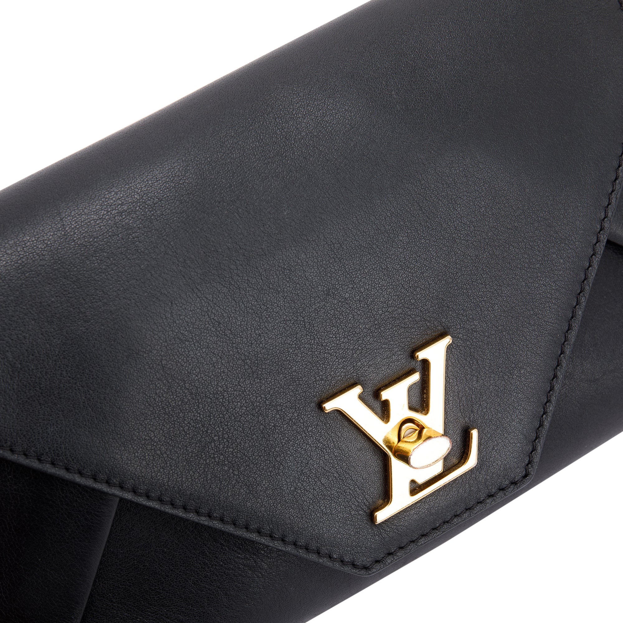 Louis Vuitton Black Leather Love Note Bag
