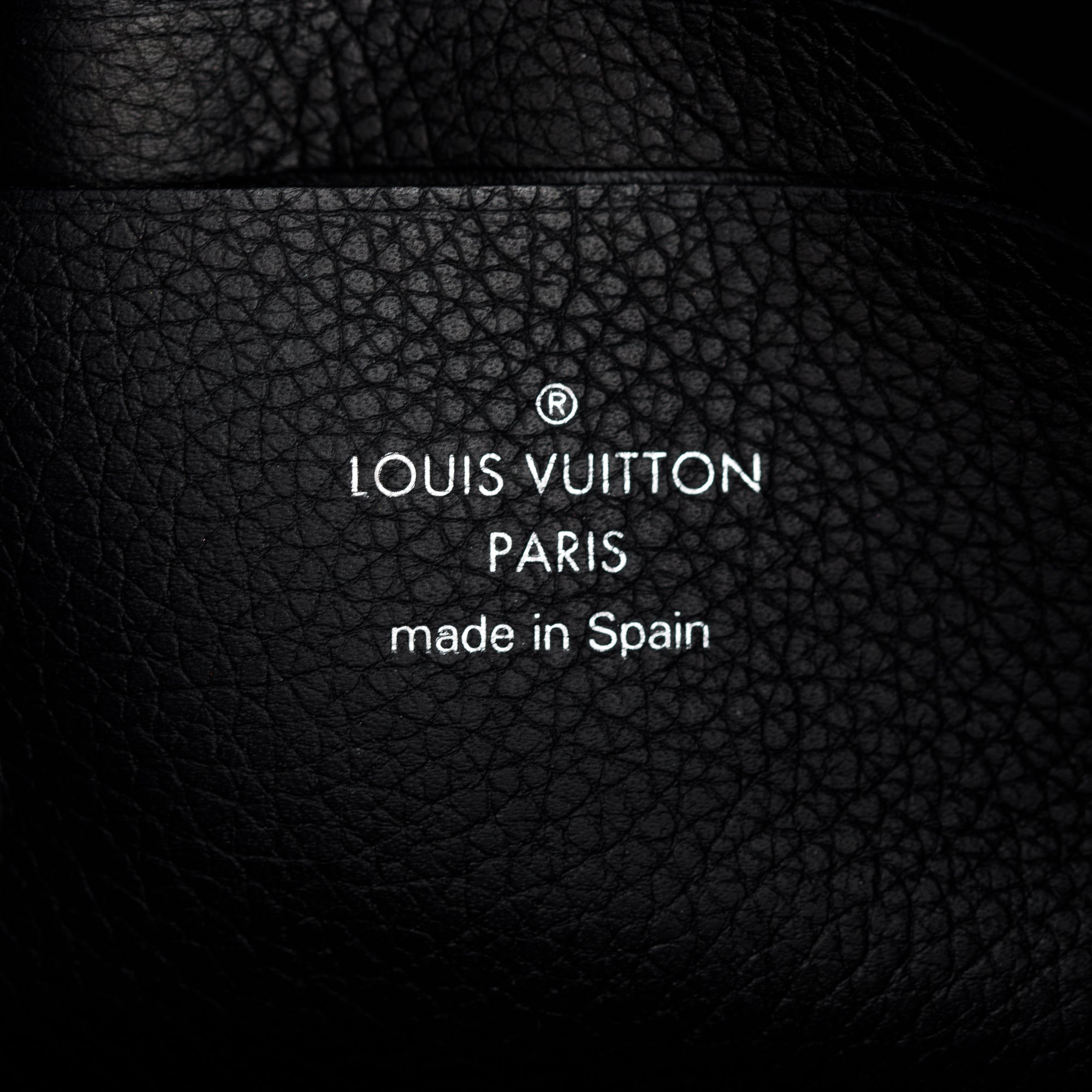 Louis Vuitton Black Leather Mylockme Chain Pochette