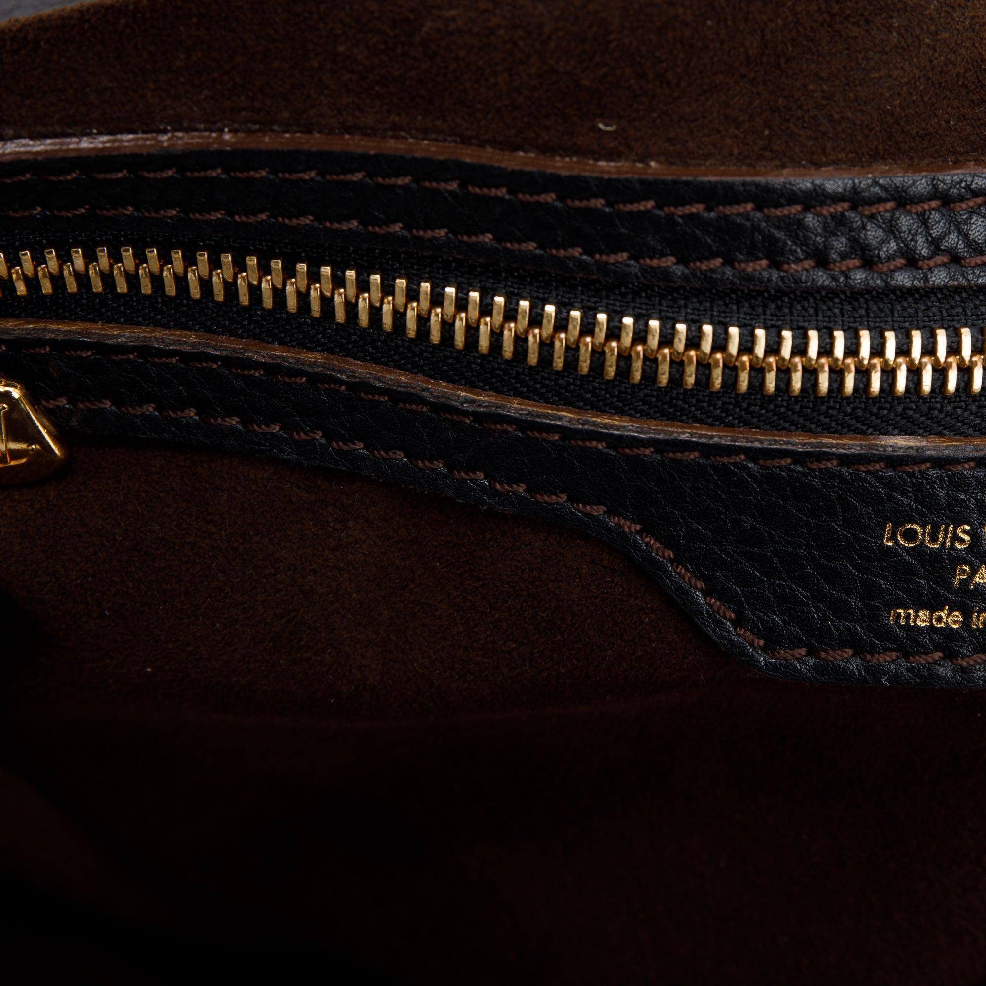 Louis Vuitton Black Mahina L Hobo