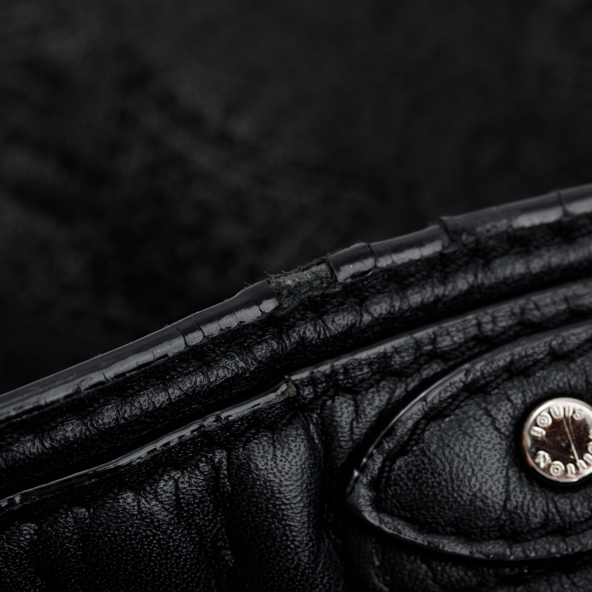 Louis Vuitton Black Monogram Antheia Leather Hobo PM