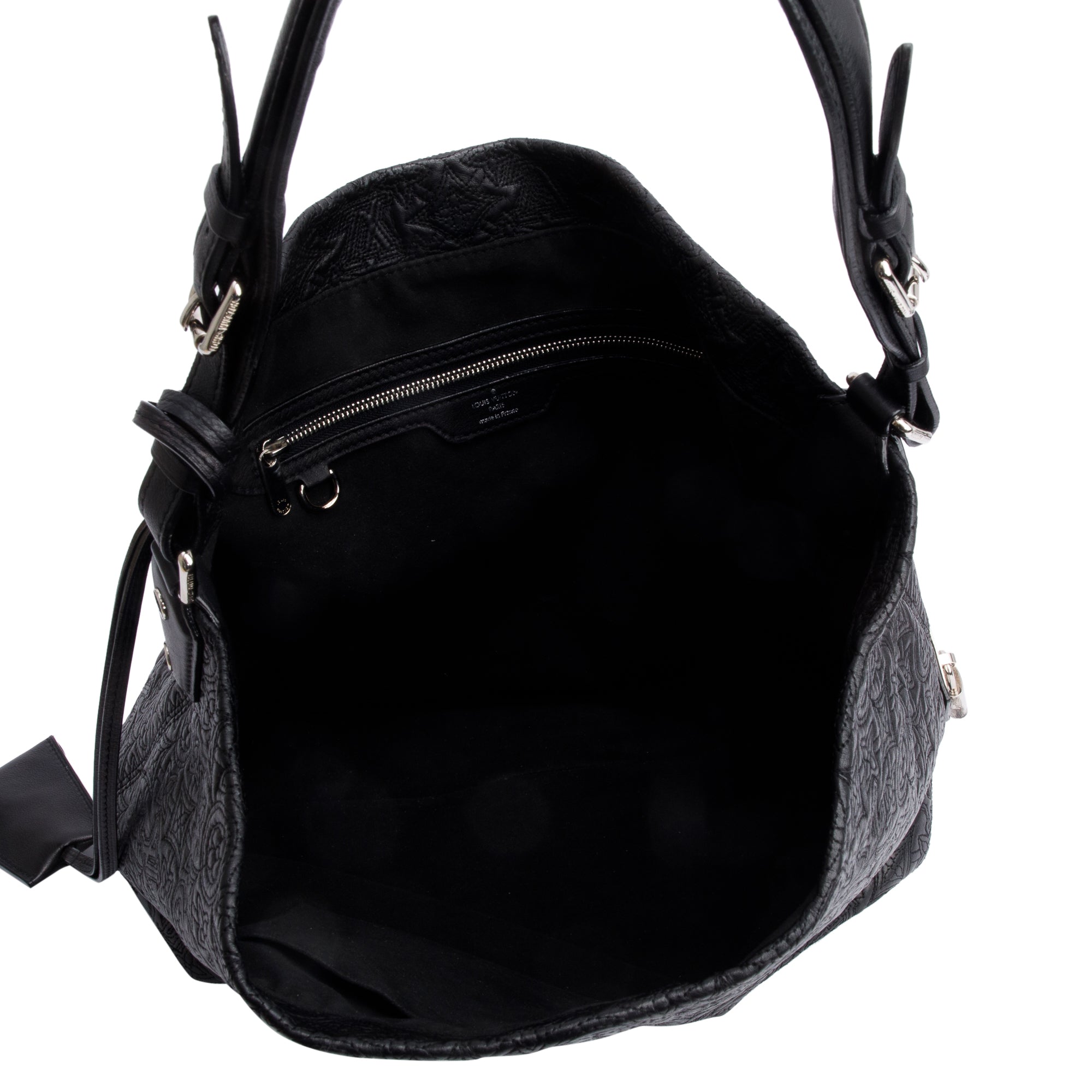 Louis Vuitton Black Monogram Antheia Leather Hobo PM