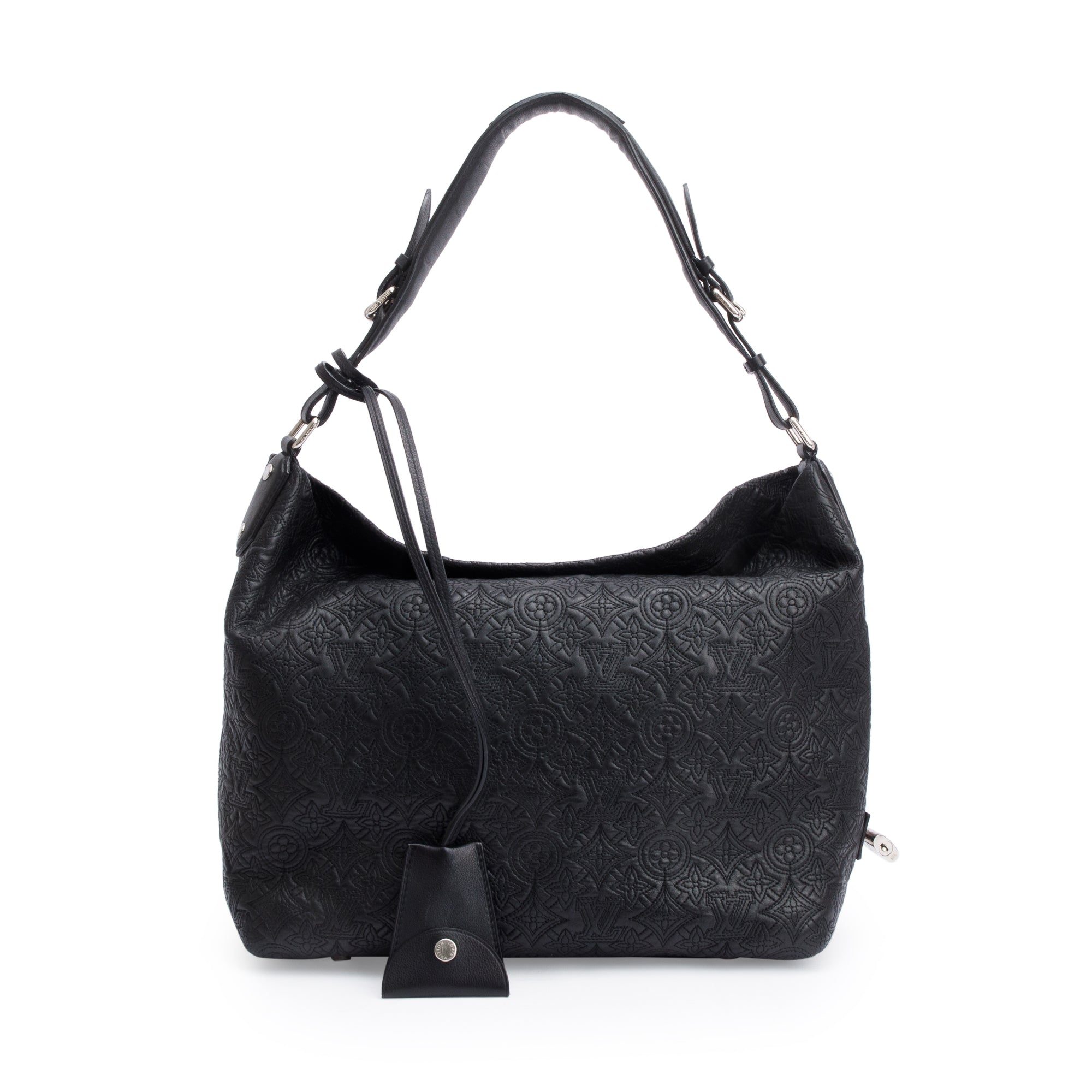 Louis Vuitton Black Monogram Antheia Leather Hobo PM