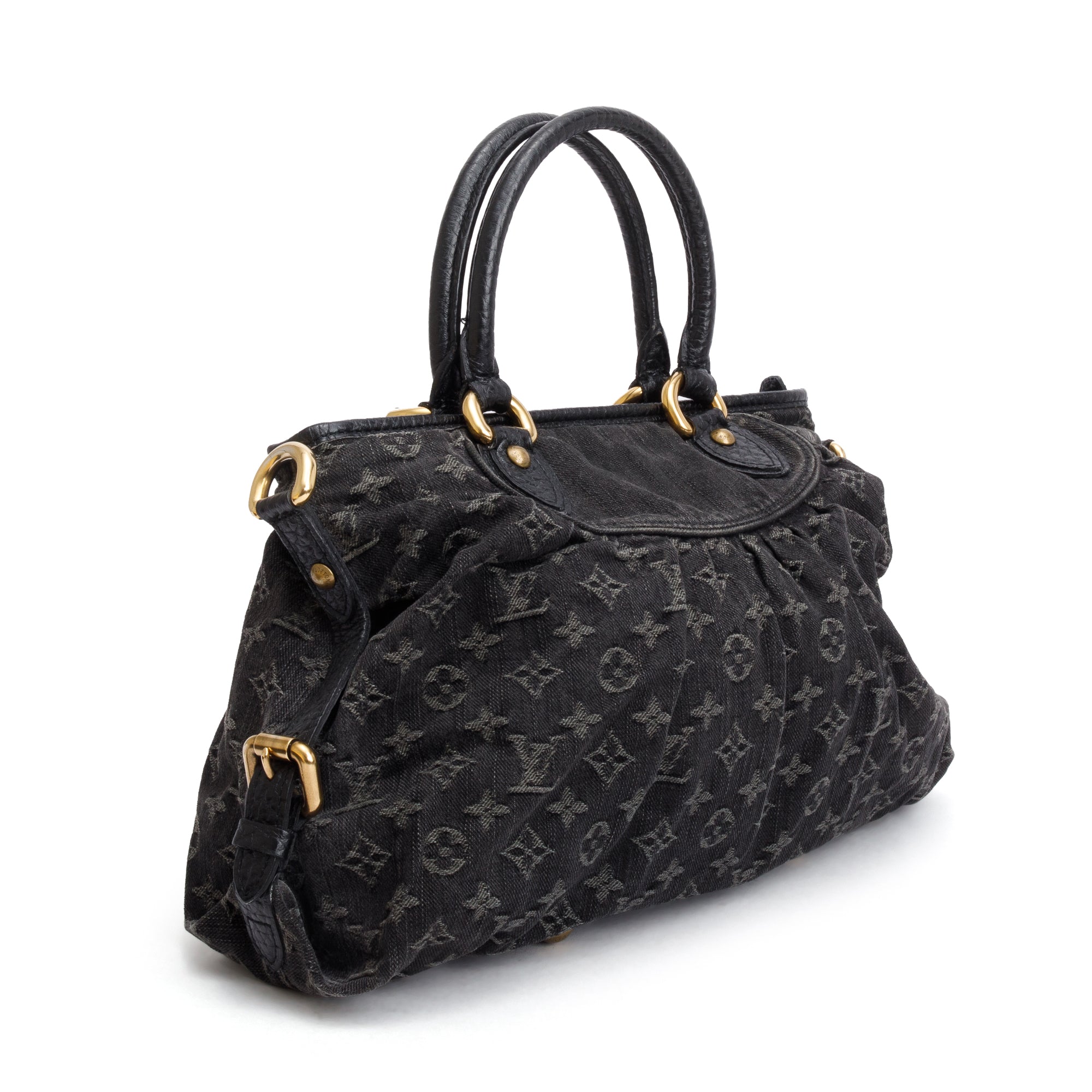 Louis Vuitton Black Monogram Denim Neo Cabby