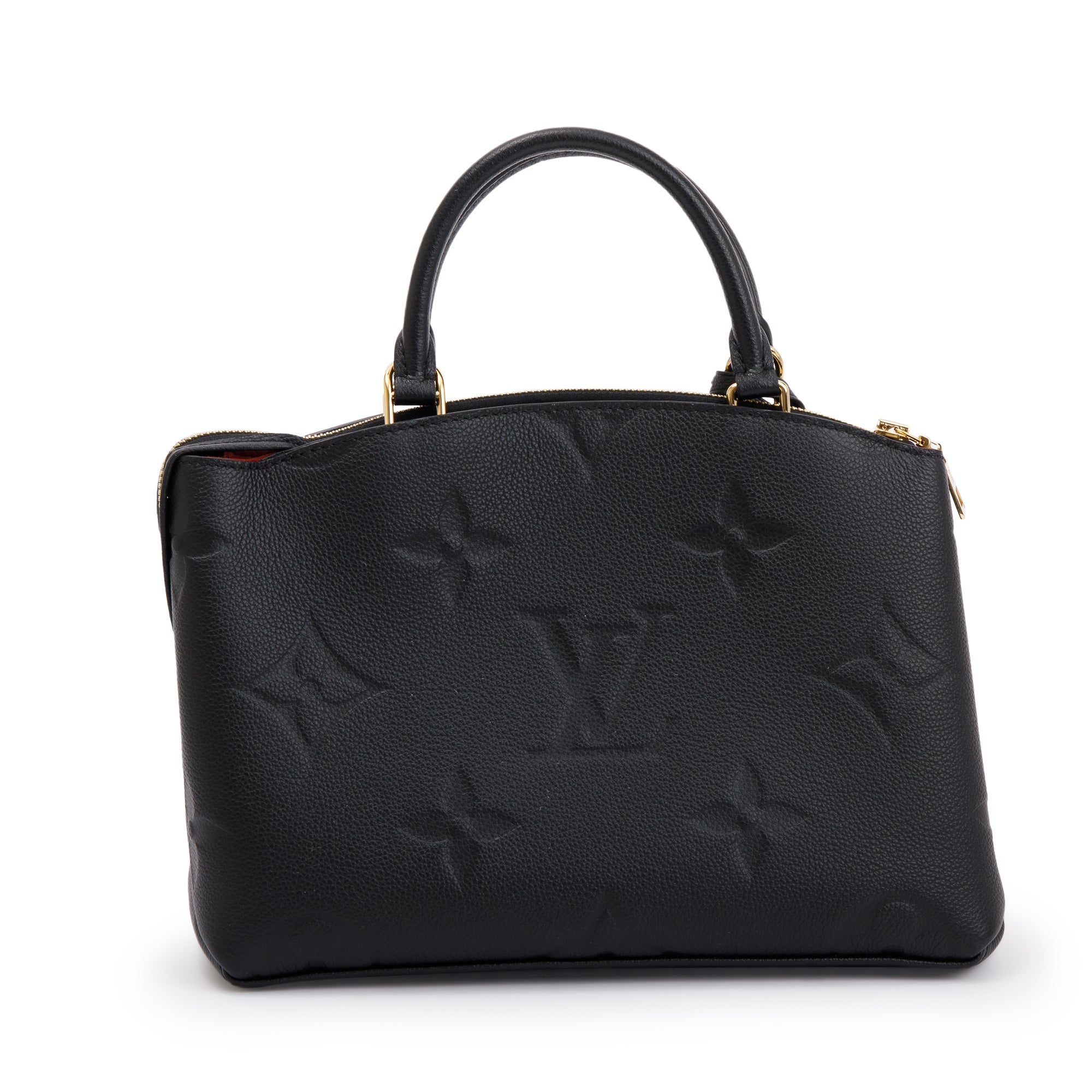 Louis Vuitton Black Monogram Empreinte Leather Petit Palais w/ Box