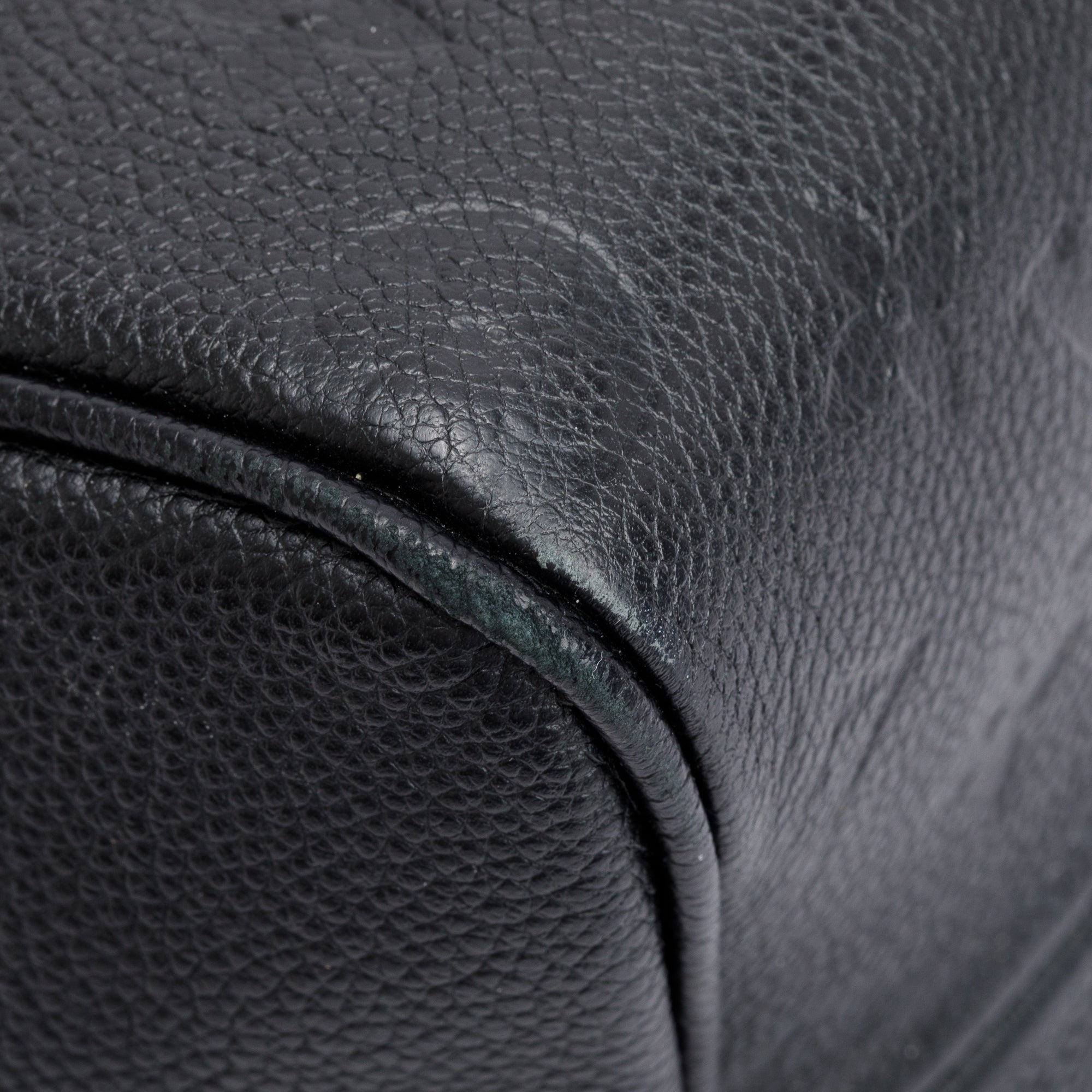 Louis Vuitton Black Monogram Empreinte Leather Speedy Bandouliere 25 NM w/ Box