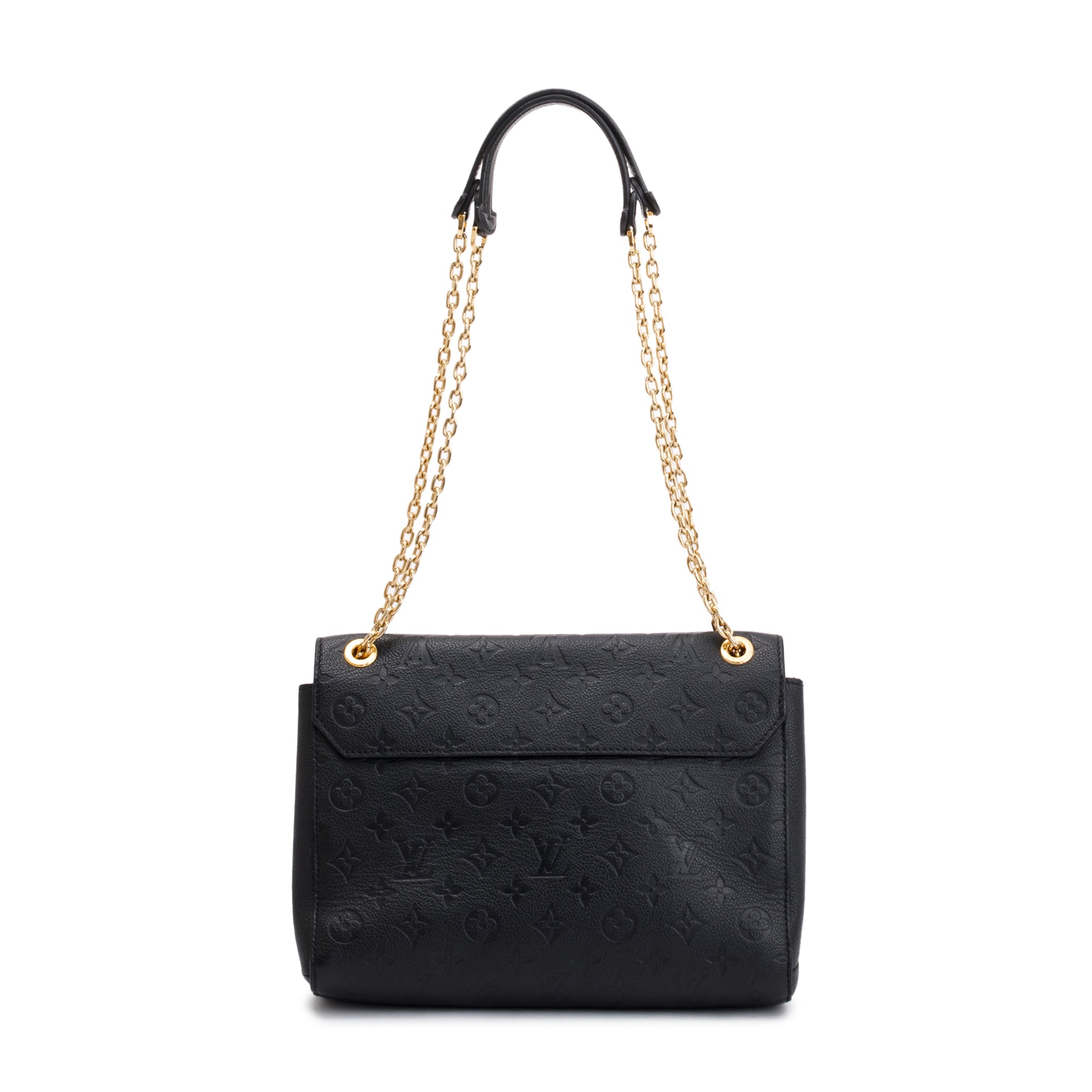 Louis Vuitton Black Monogram Empreinte Leather Vavin MM w/ Box