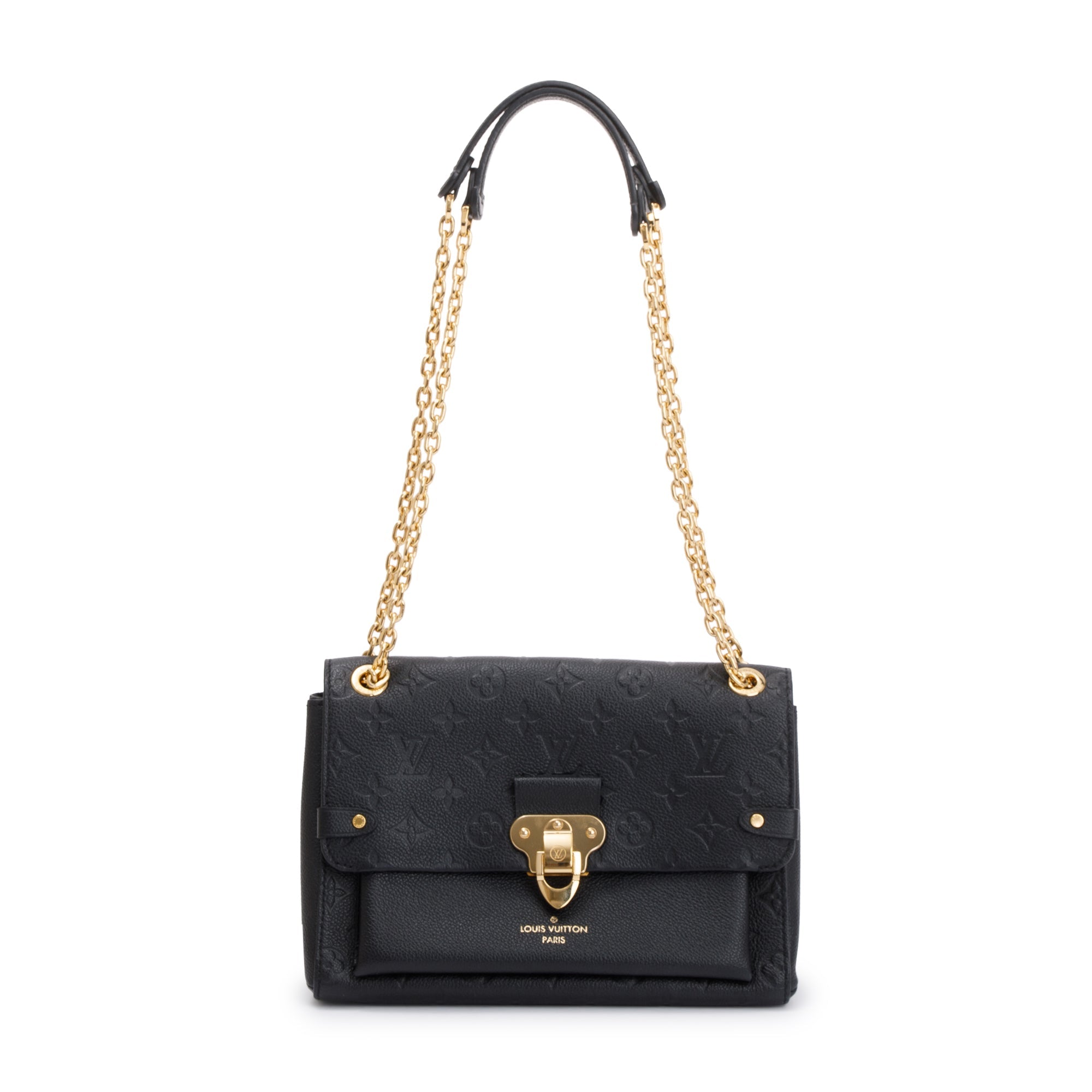 Louis Vuitton Black Monogram Empreinte Leather Vavin PM