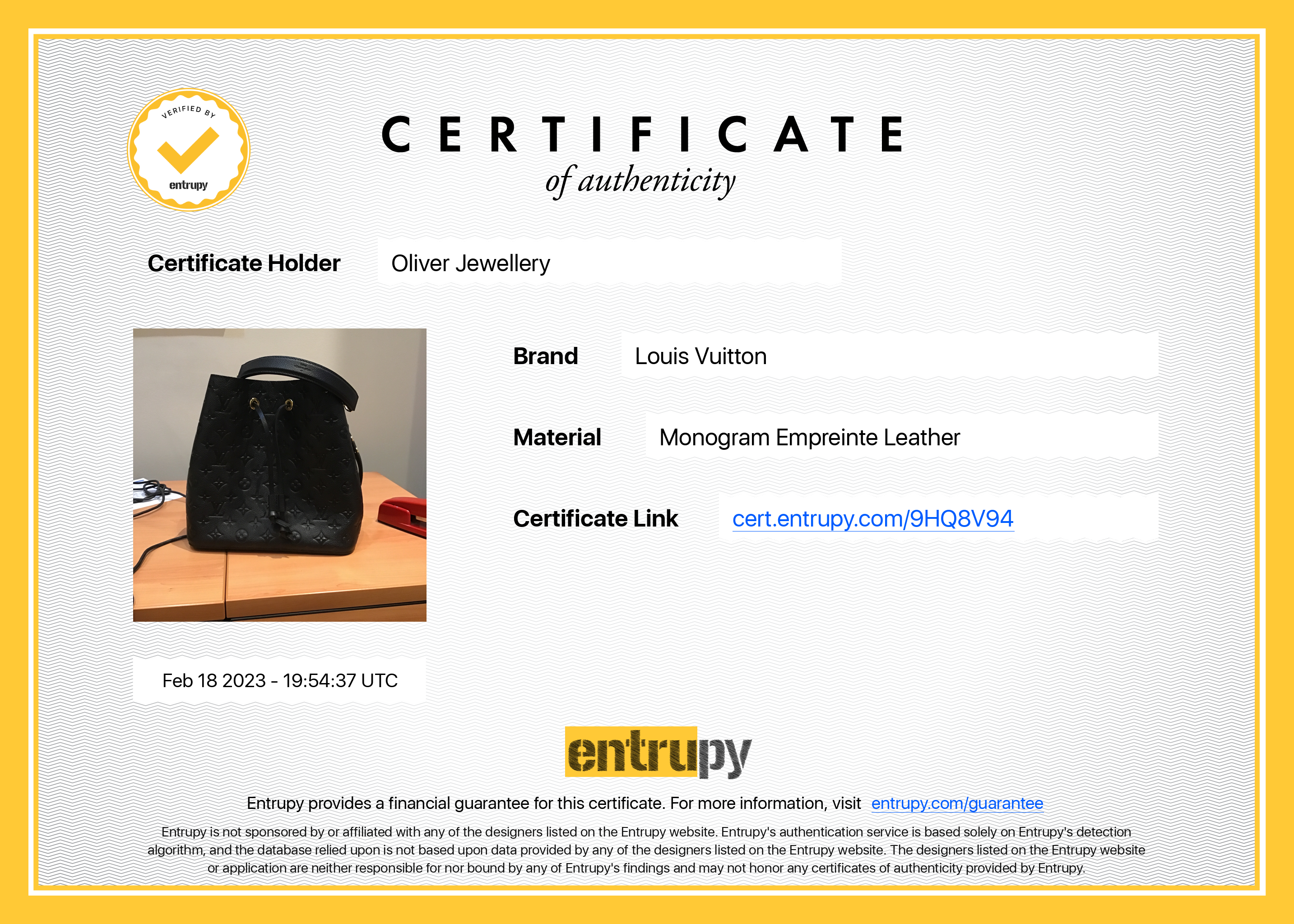 Louis Vuitton Black Monogram Empreinte Neonoe MM w/ Box