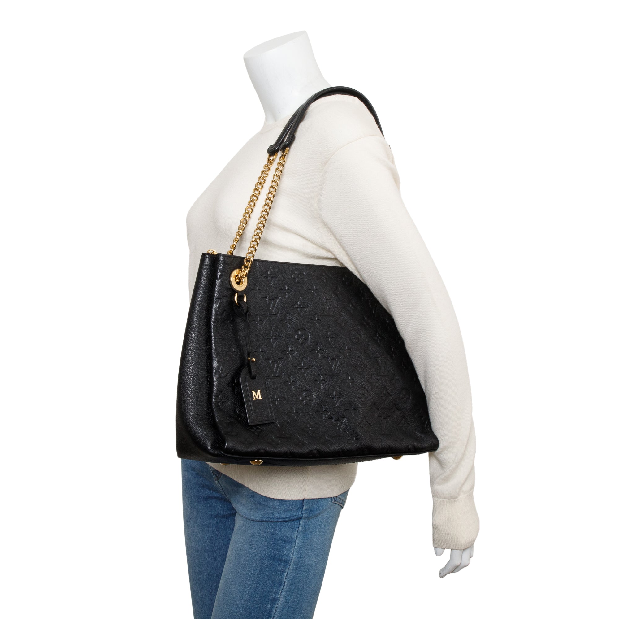 Louis Vuitton Black Monogram Empreinte Surene MM