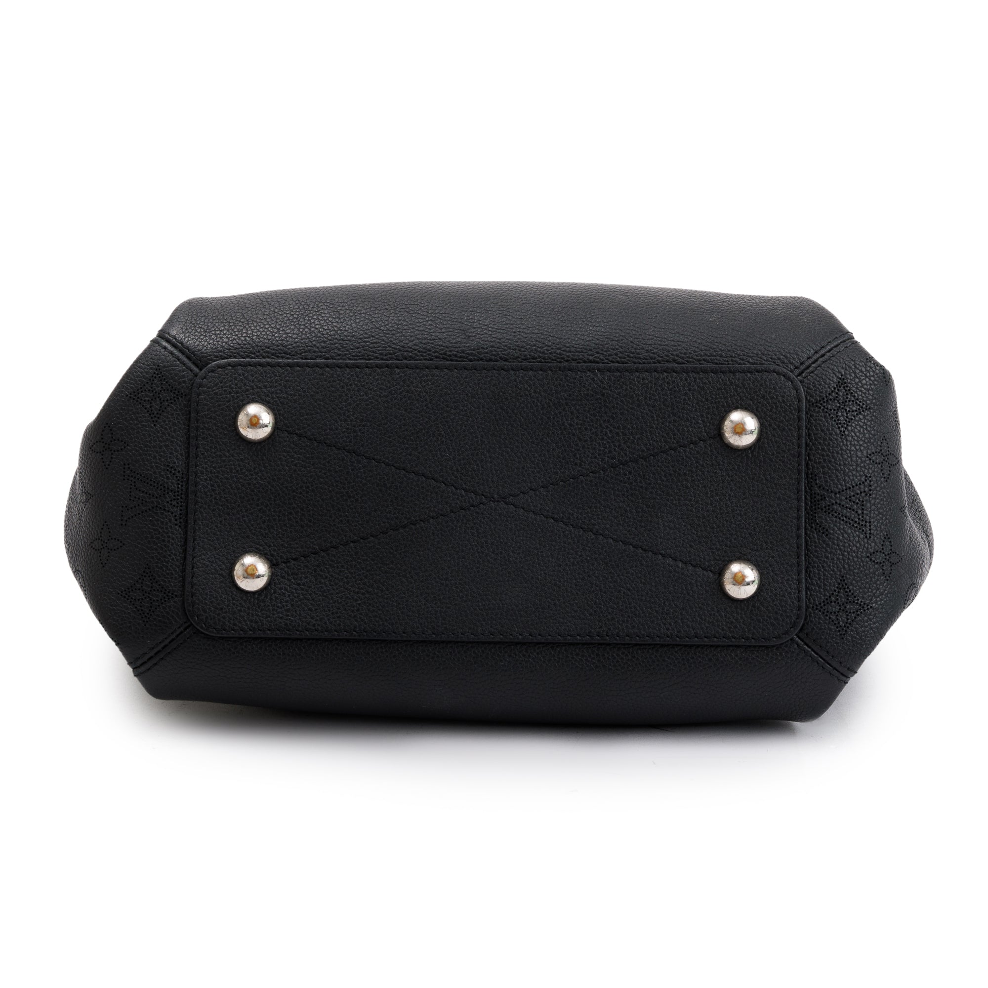 Louis Vuitton Black Monogram Mahina Leather Haumea w/ Strap