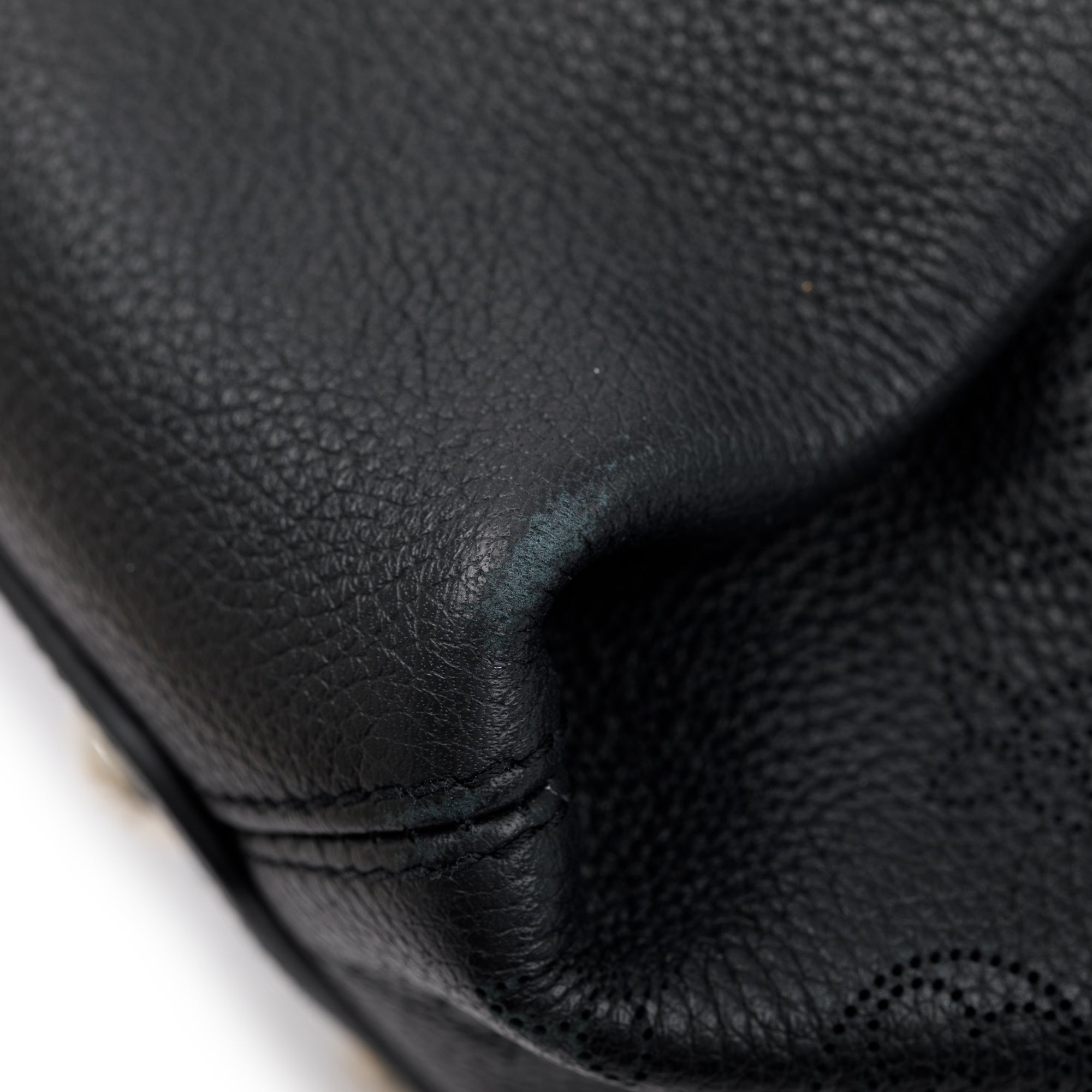 Louis Vuitton Black Monogram Mahina Leather Haumea w/ Strap