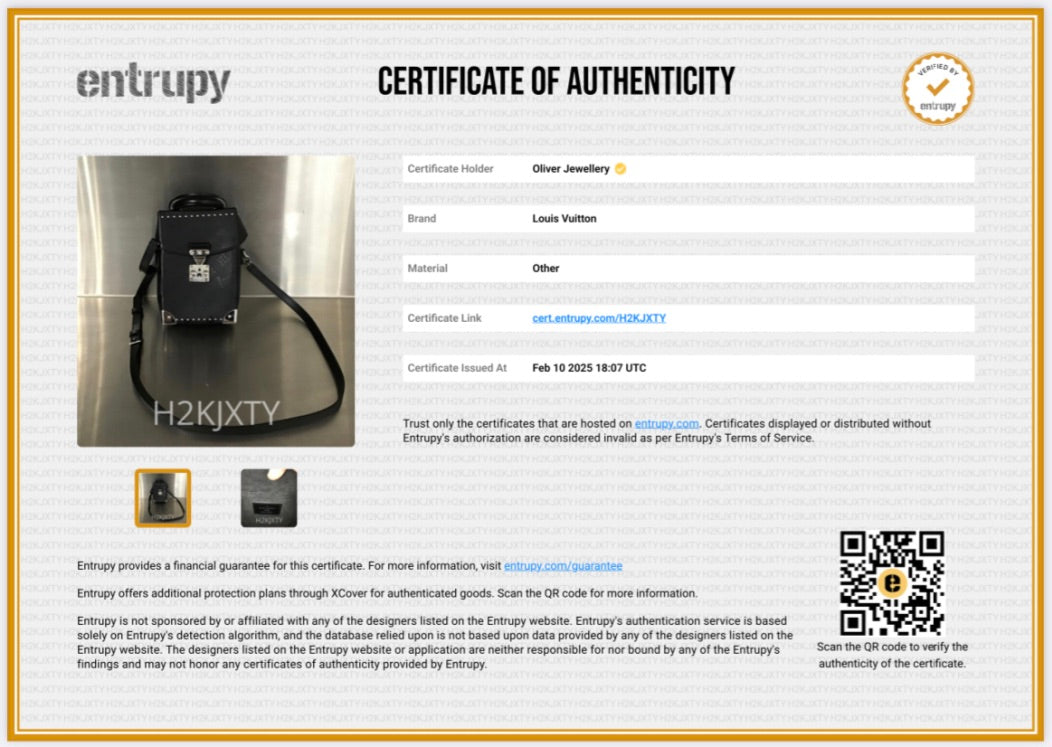 Louis Vuitton Black Monogram Print Calfskin Leather Camera Box w/ Strap