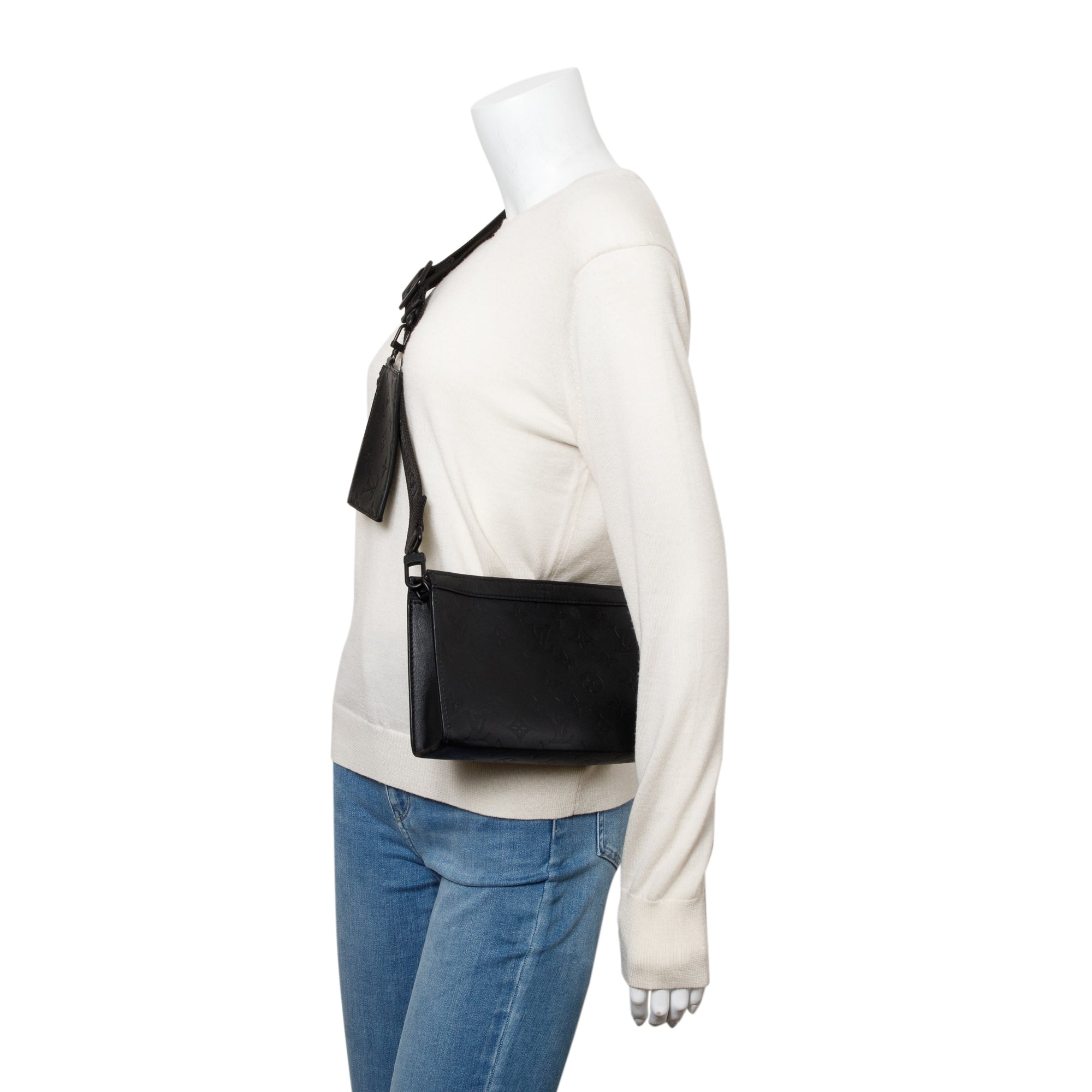 Louis Vuitton Black Monogram Shadow Gaston Wearable Wallet